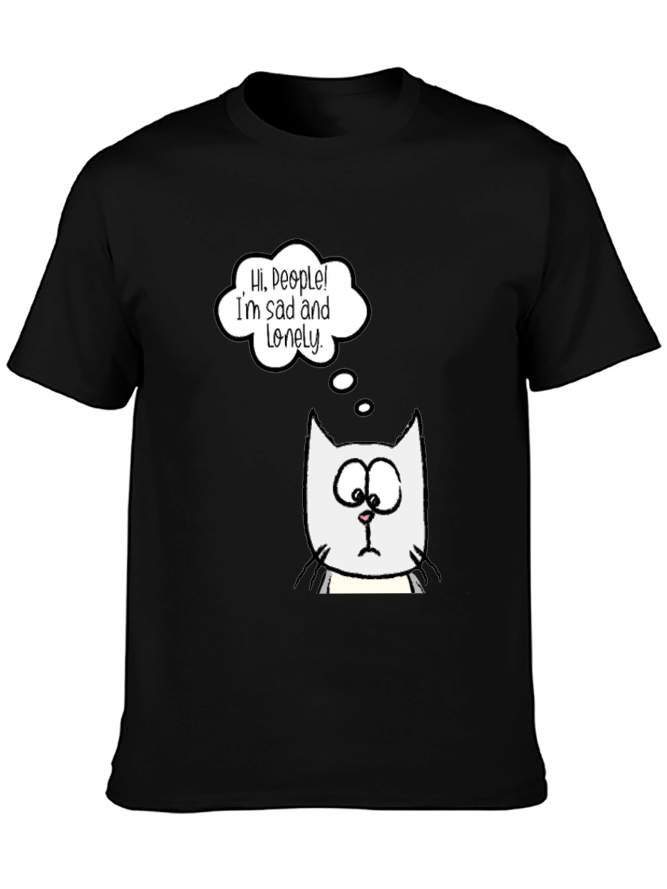 Sad Lonely Cat T-Shirt