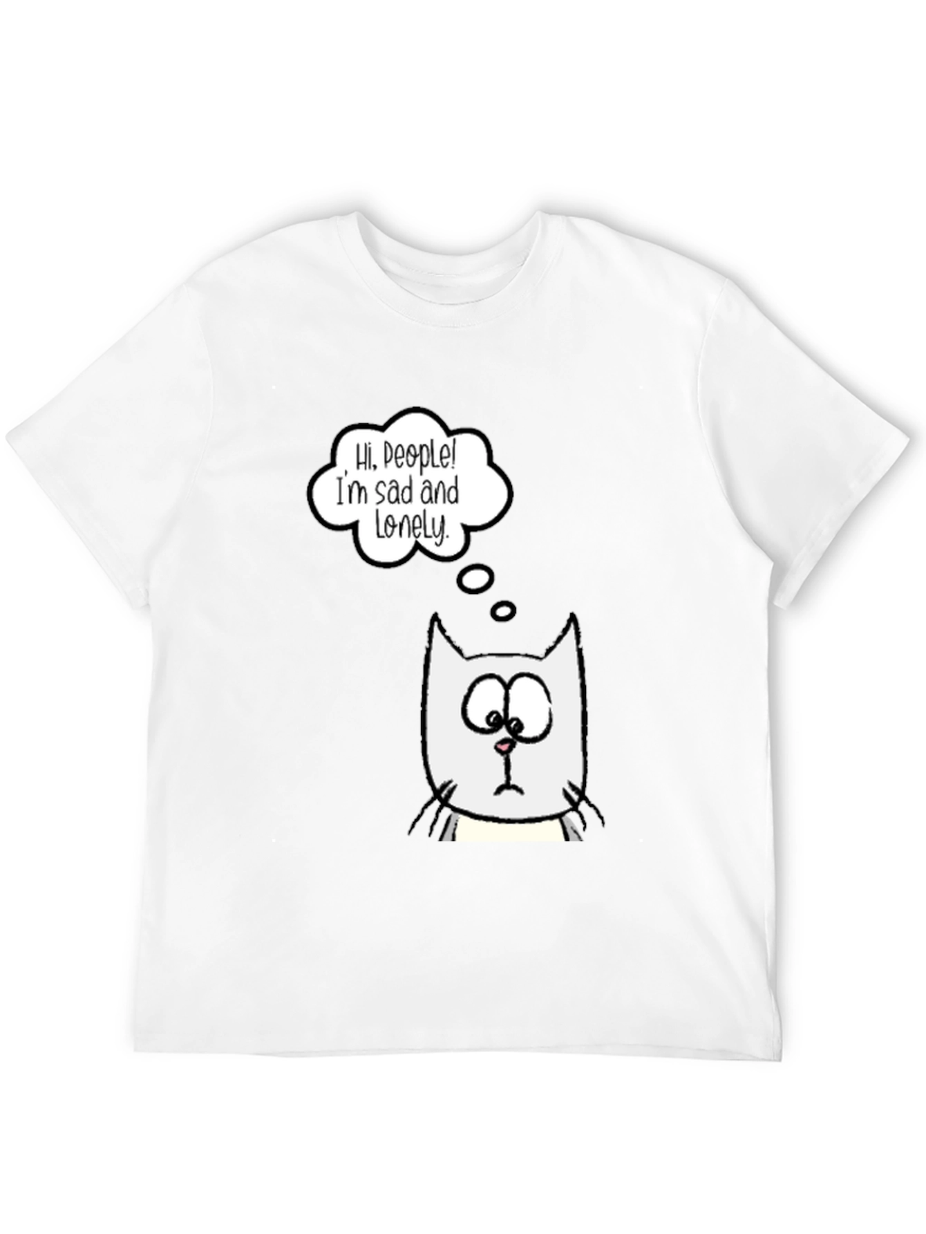 Sad Lonely Cat T-Shirt