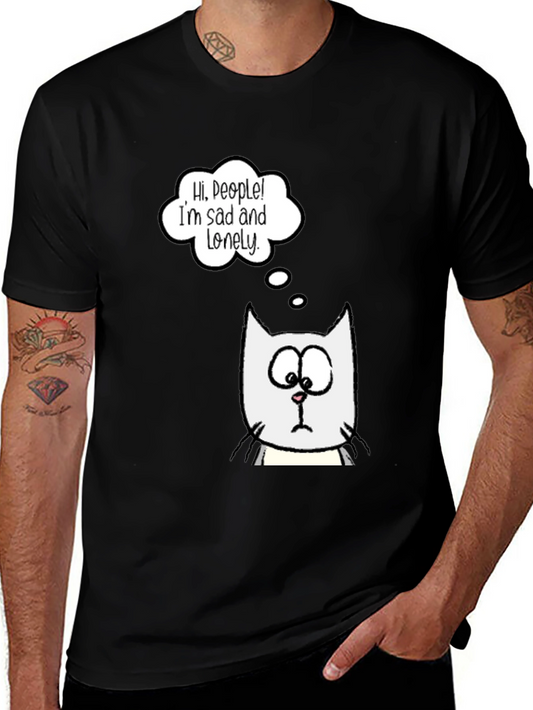 Sad Lonely Cat T-Shirt