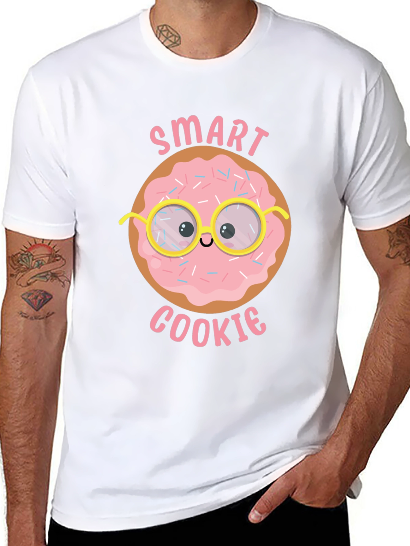 Smart Cookie Donut Graphic T-Shirt