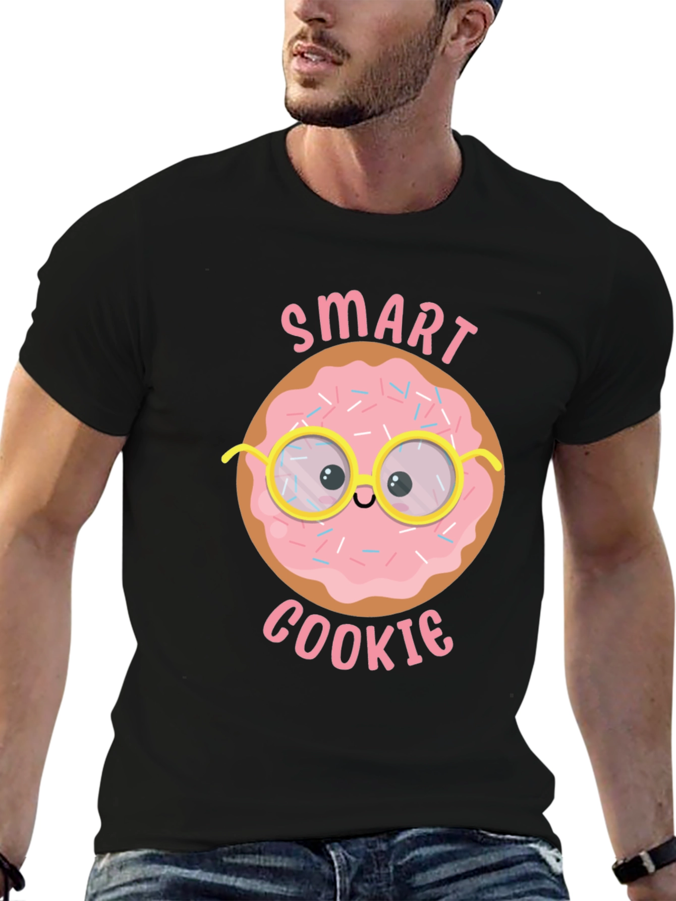 Smart Cookie Donut Graphic T-Shirt