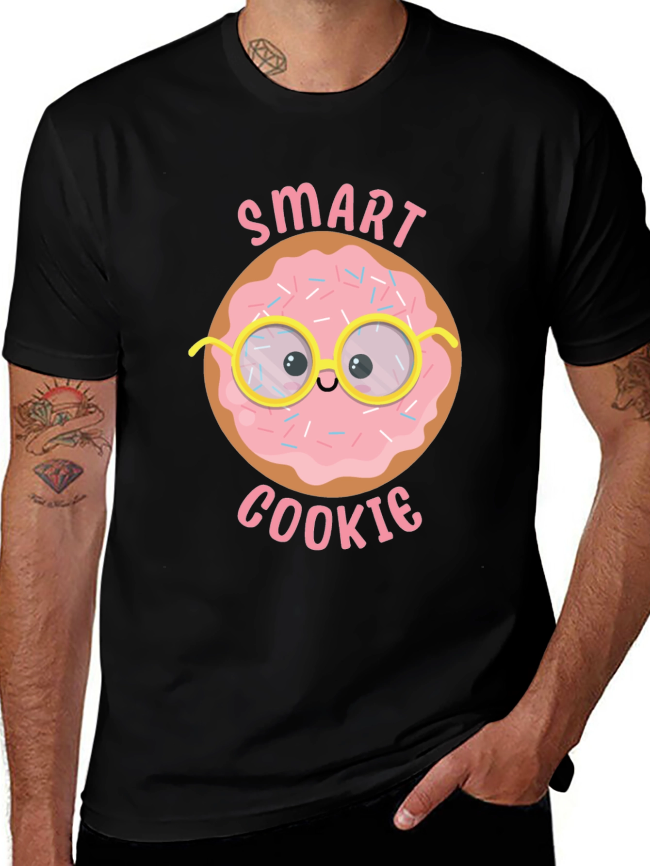 Smart Cookie Donut Graphic T-Shirt