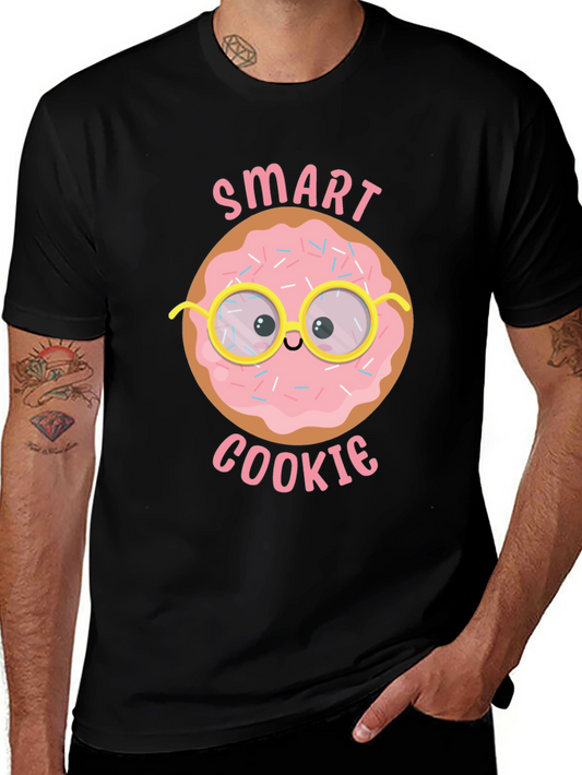 Smart Cookie Donut Graphic T-Shirt