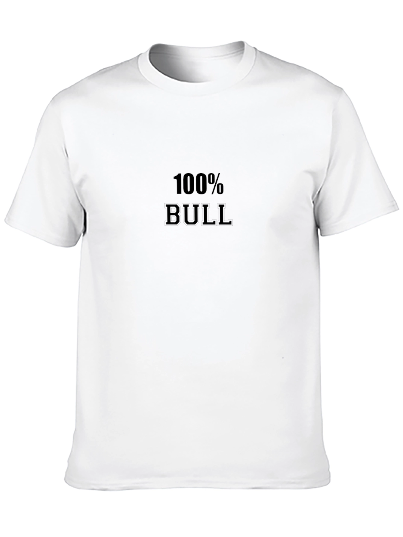 100% Bull Black Graphic Tee - Statement Shirt