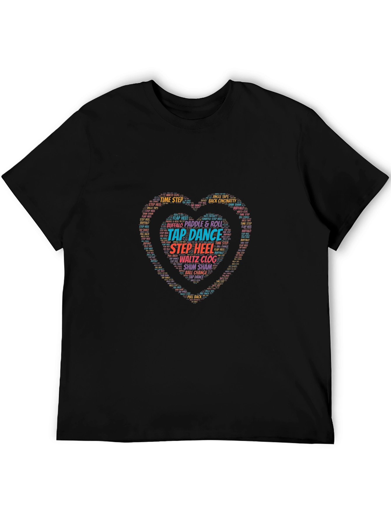 Tap Dance Heart Graphic Tee - Soft Cotton Blend