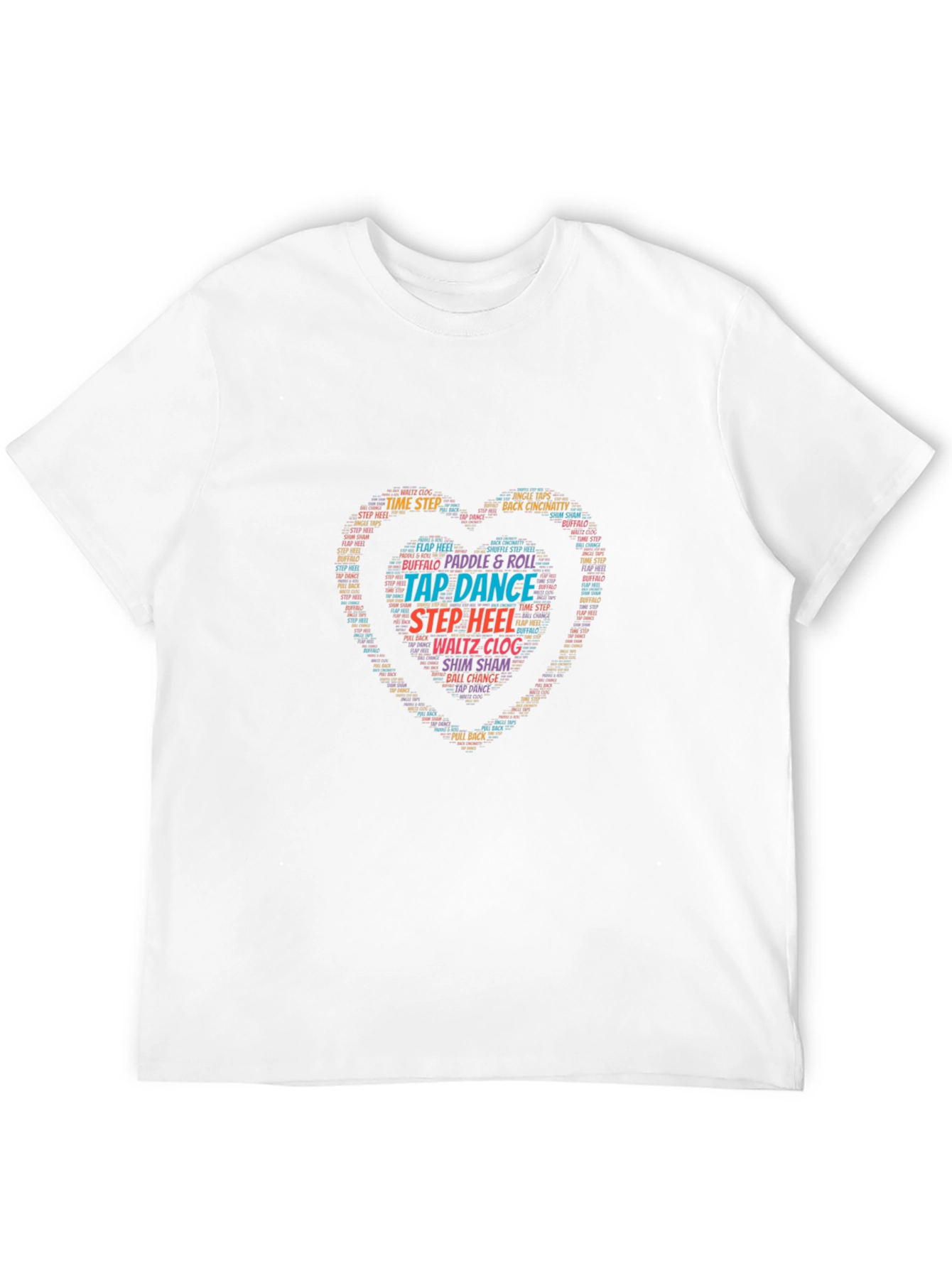 Tap Dance Heart Graphic Tee - Soft Cotton Blend