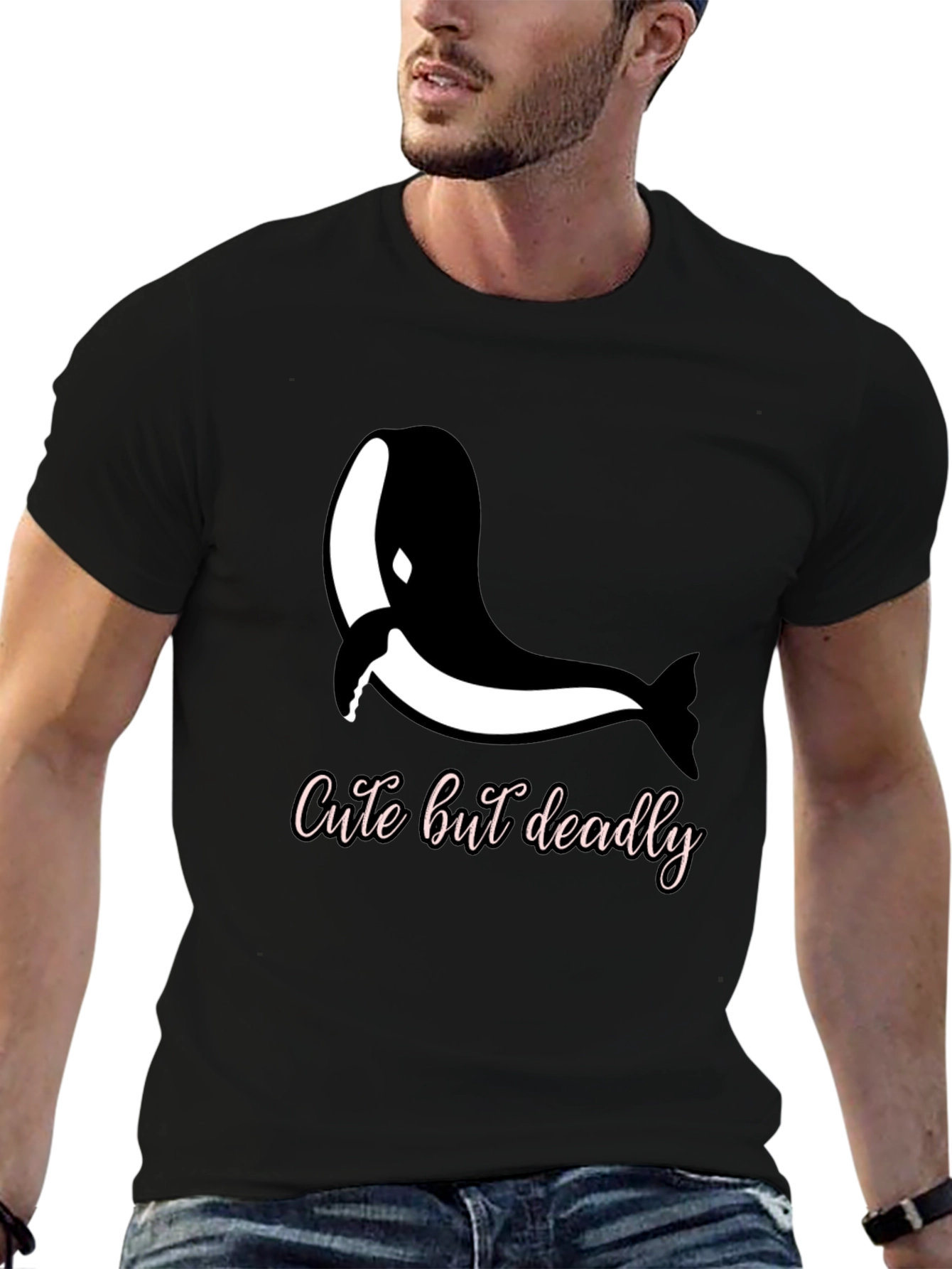 Cute but Deadly Orca Whale Graphic Tee