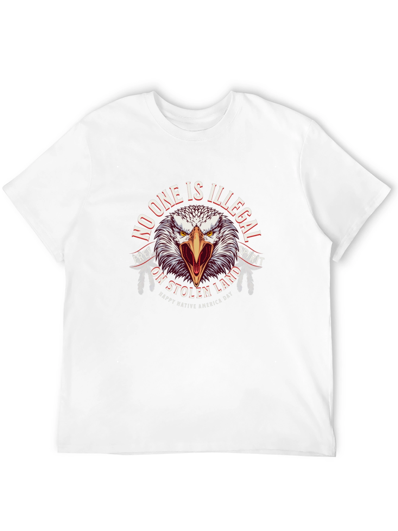 Native American No One Is Illegal Graphic Tee