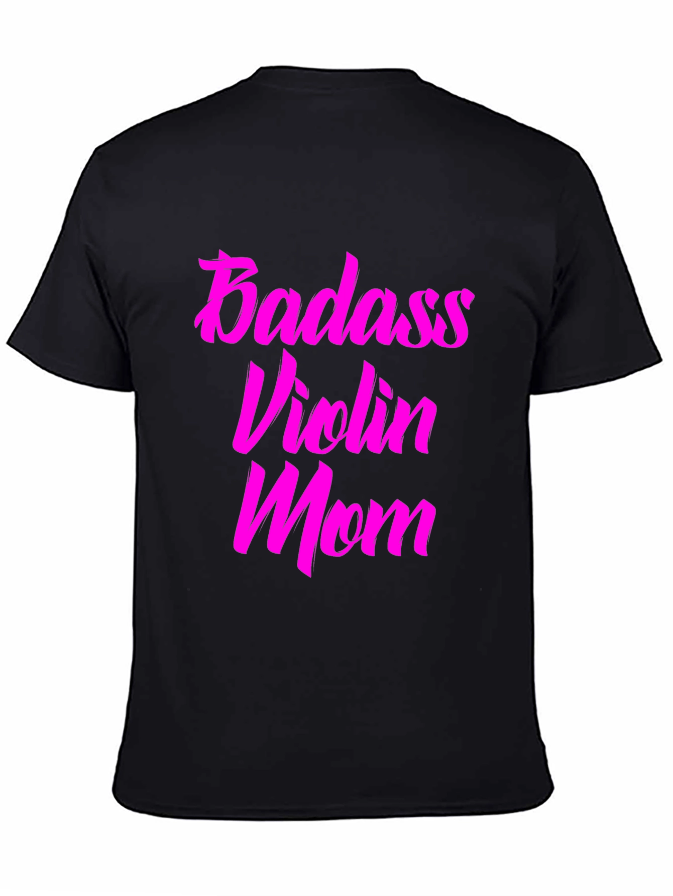 Badass Violin Mom Graphic Tee - Black