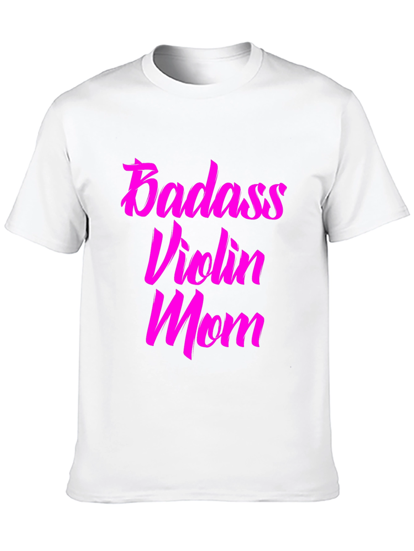 Badass Violin Mom Graphic Tee - Black