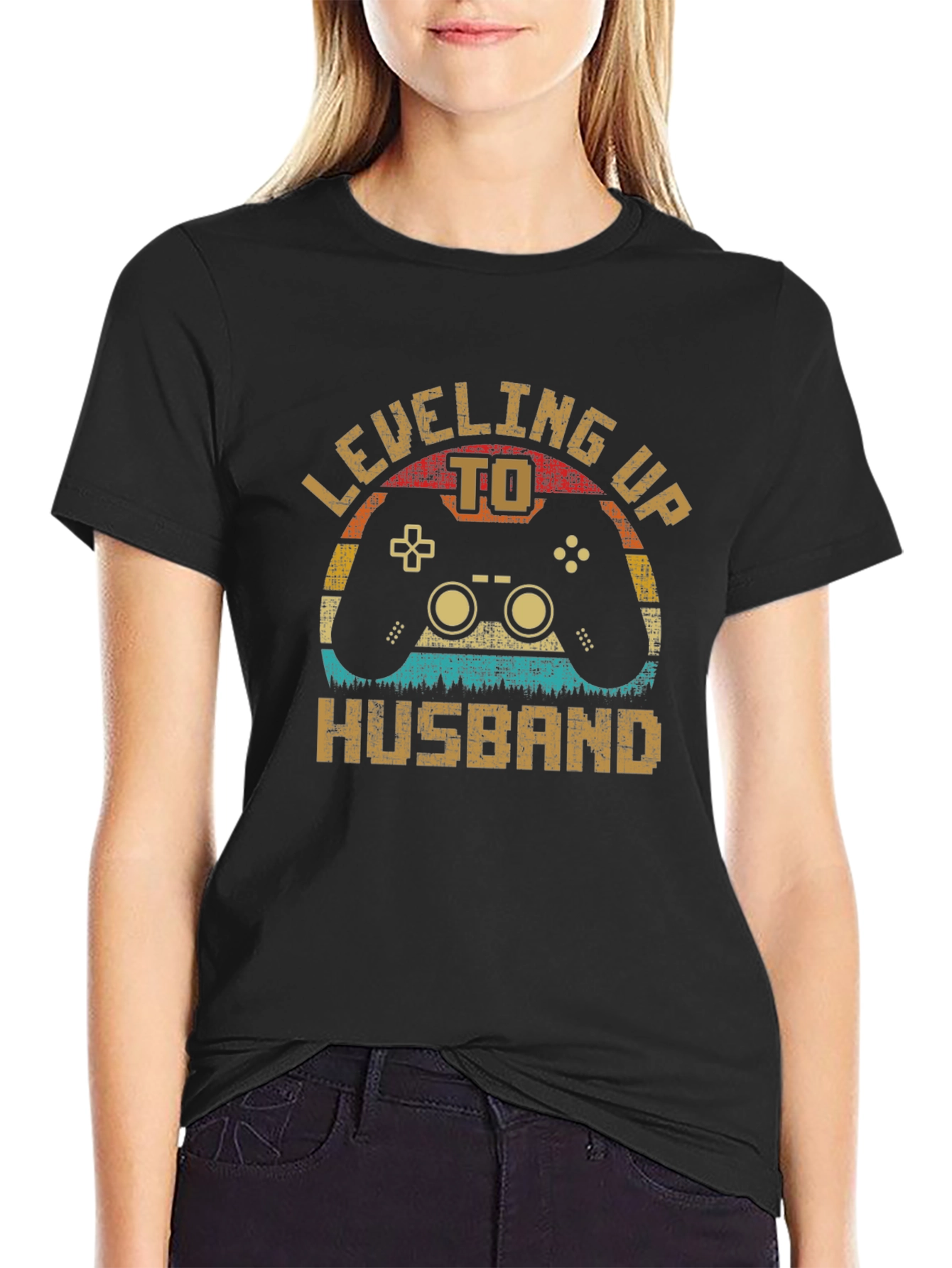 Leveling Up to Husband Graphic T-Shirt