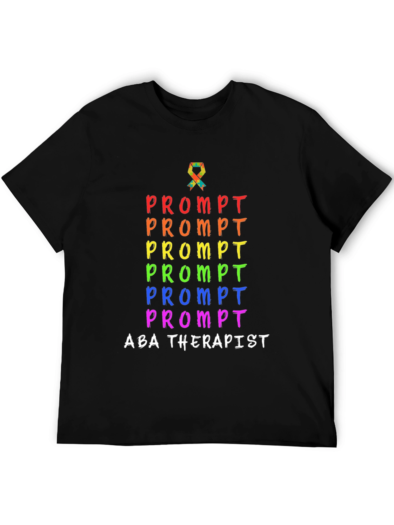 ABA Therapist Prompt Rainbow Shirt