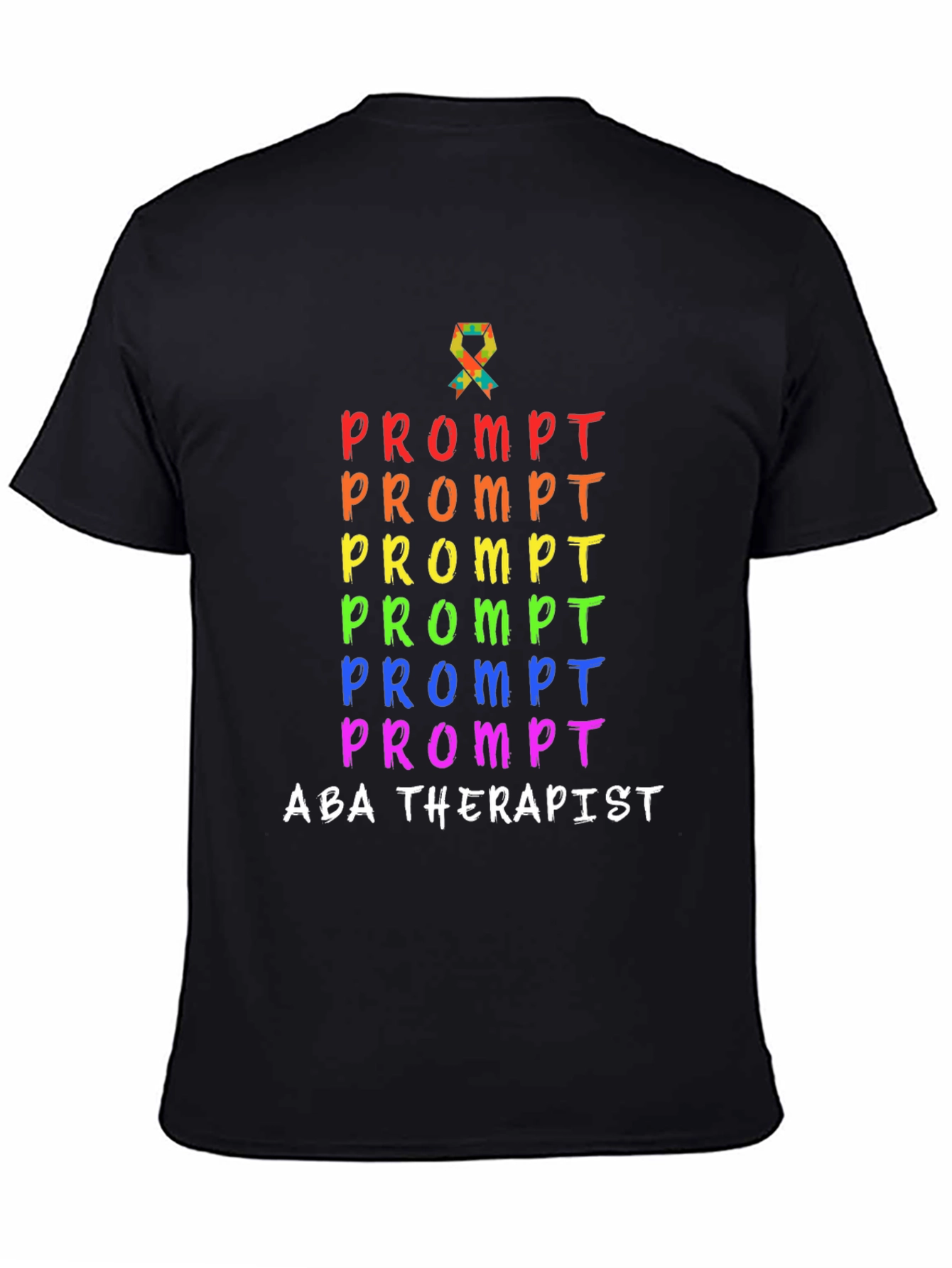 ABA Therapist Prompt Rainbow Shirt