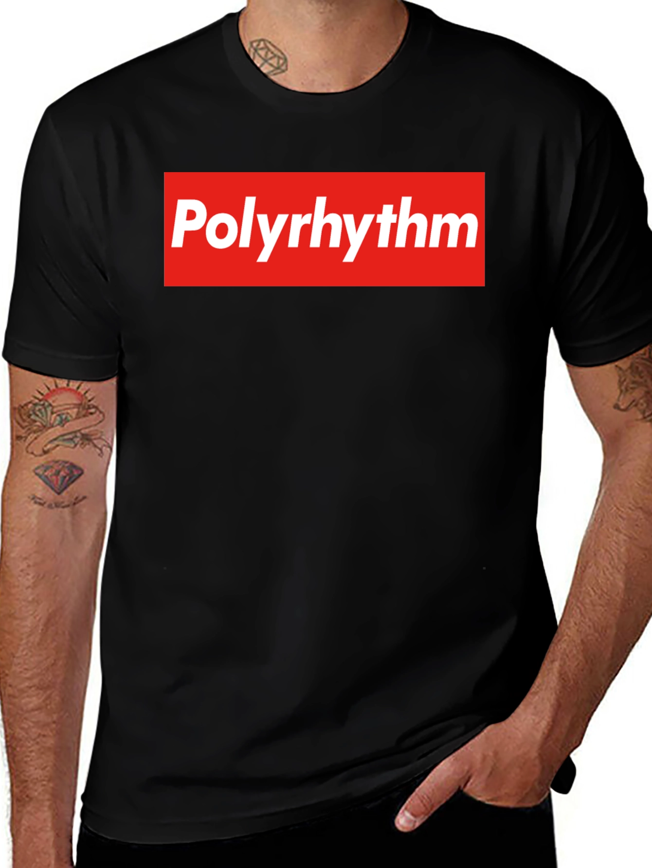 Polyrhythm Graphic Tee - Supreme Style Black T-Shirt