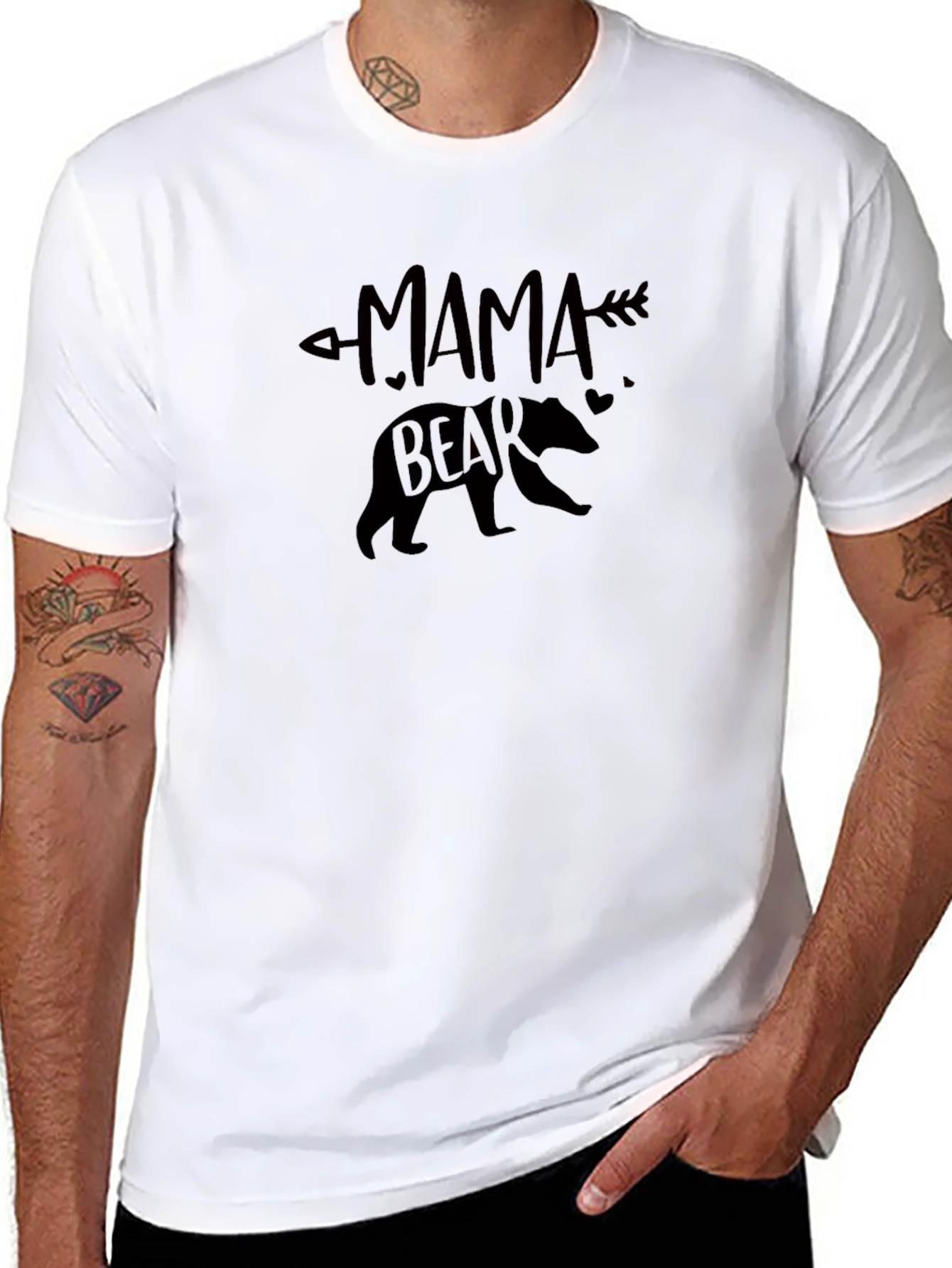 Mama Bear T-Shirt - Black Graphic Tee