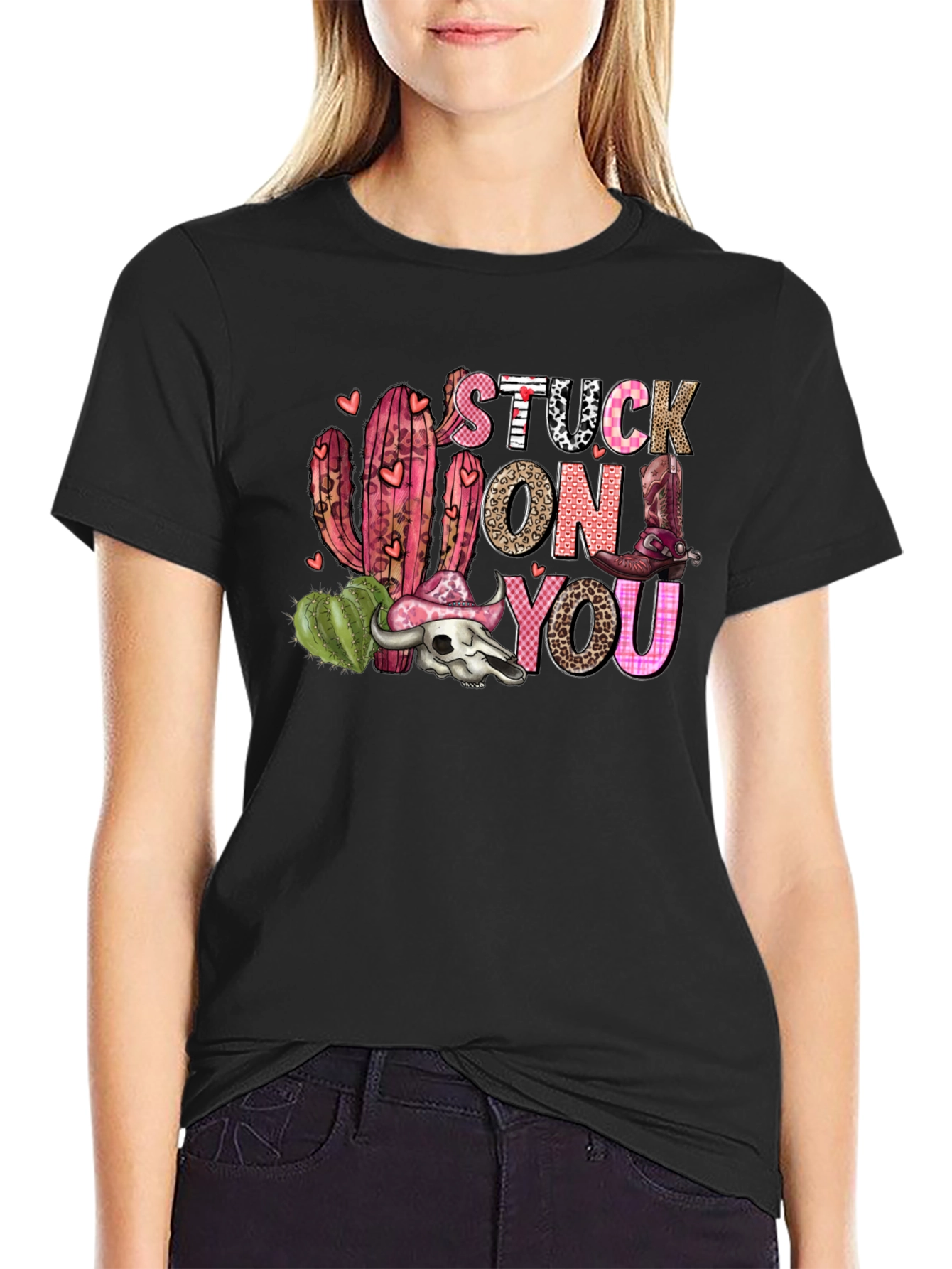 Stuck On You Western Graphic Tee