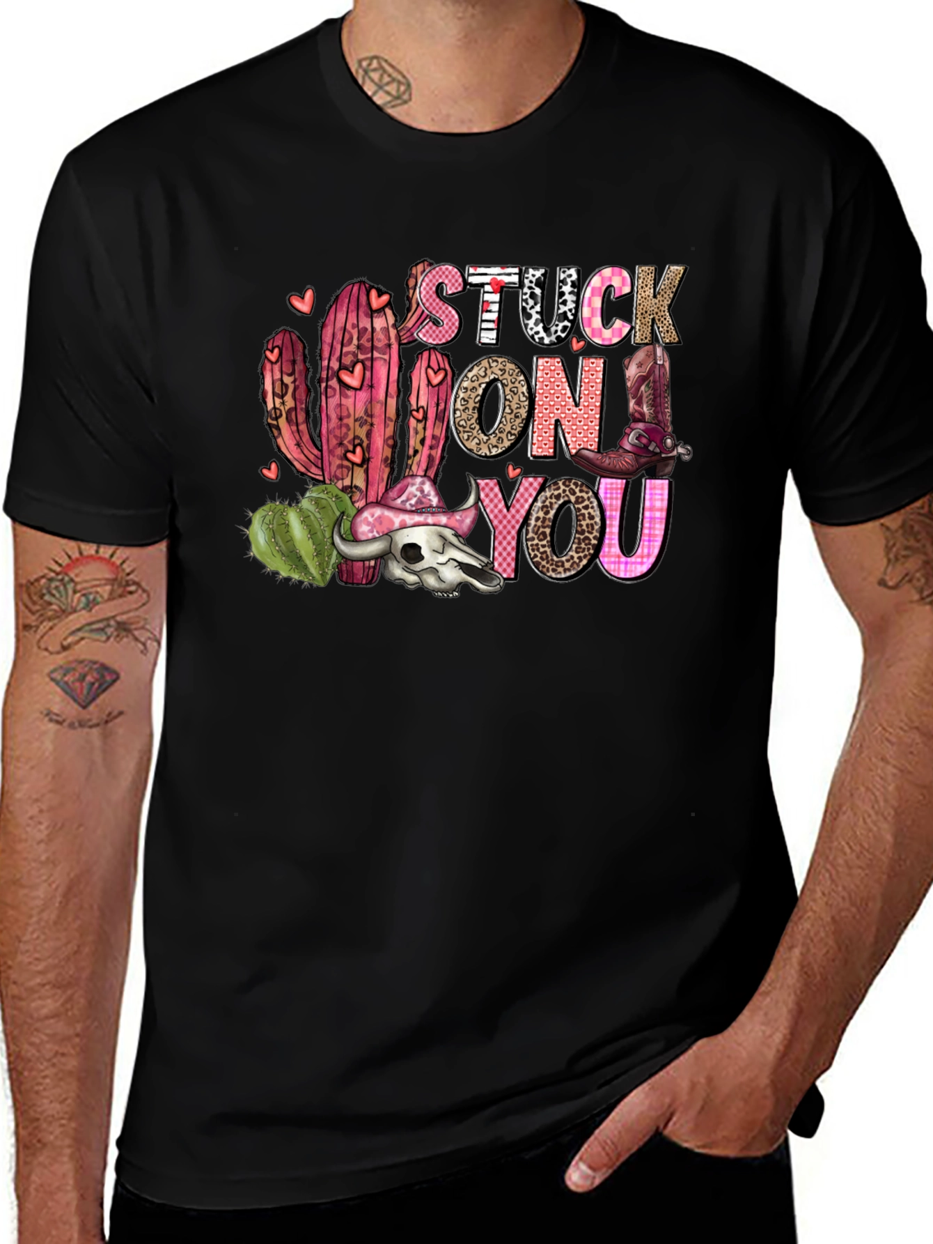 Stuck On You Western Graphic Tee