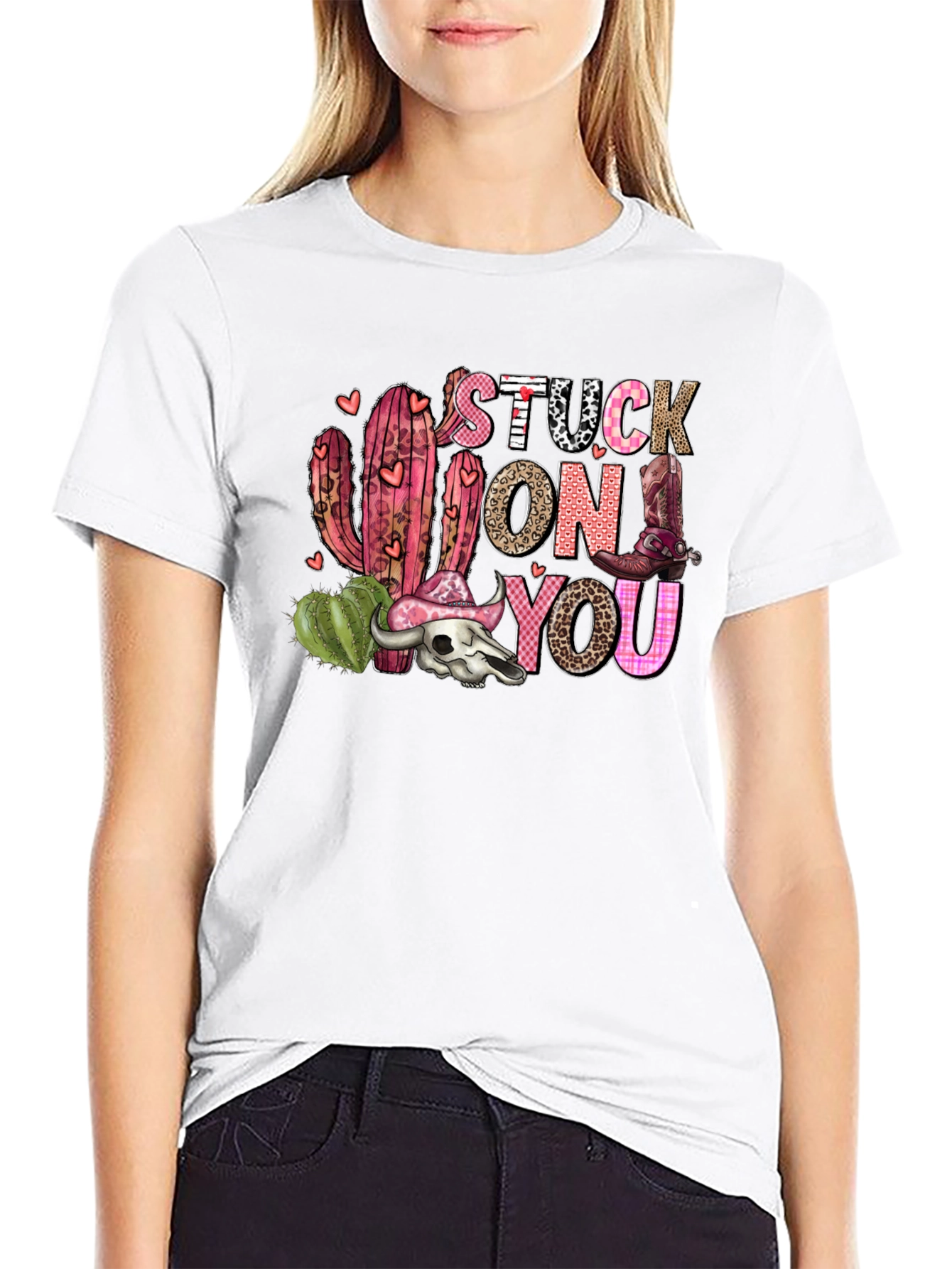 Stuck On You Western Graphic Tee