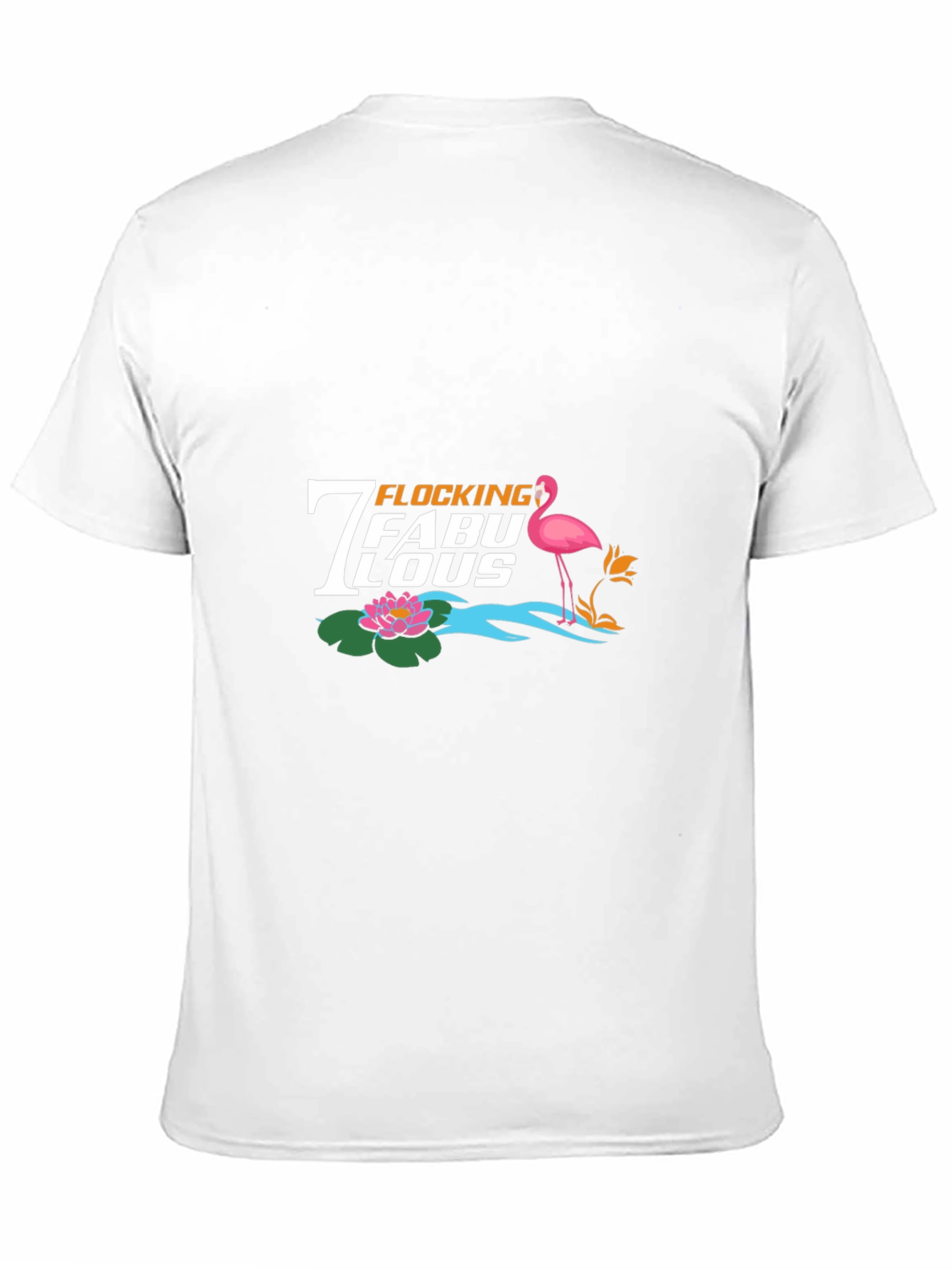 Flocking Fabulous Flamingo Graphic Tee - Black
