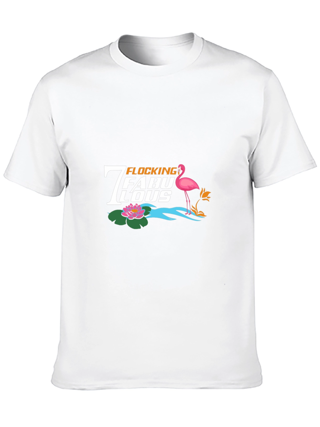 Flocking Fabulous Flamingo Graphic Tee - Black
