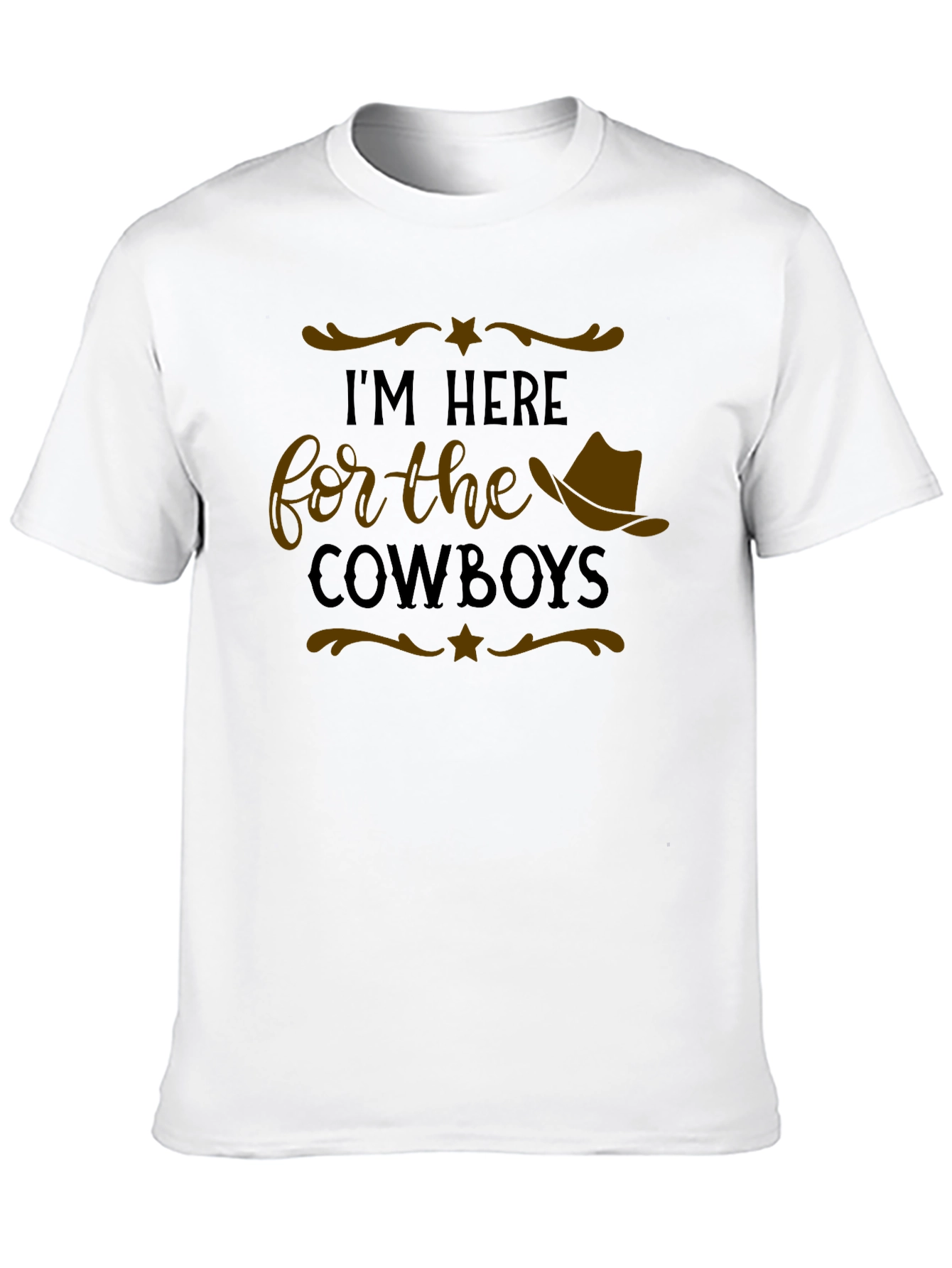 Im Here for the Cowboys Graphic T-Shirt