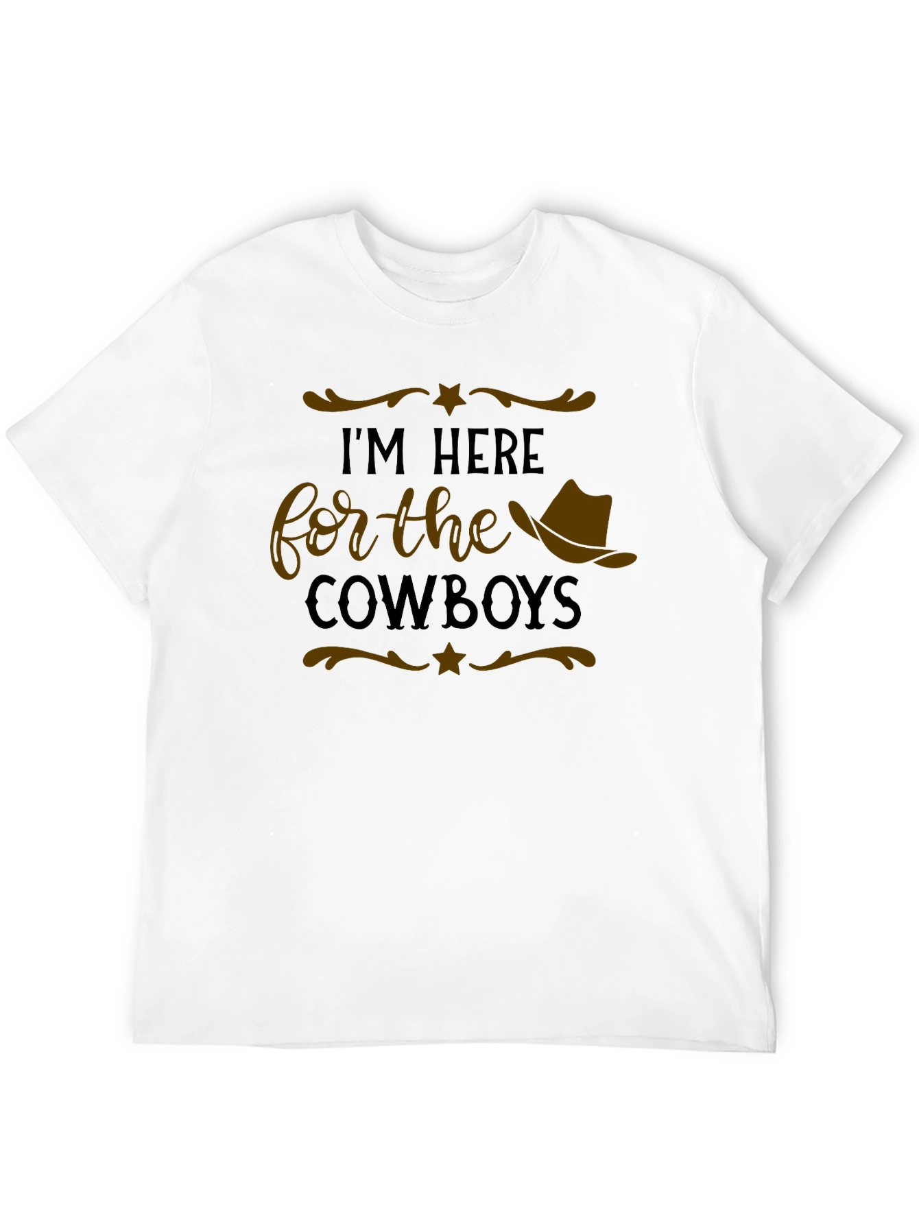 Im Here for the Cowboys Graphic T-Shirt
