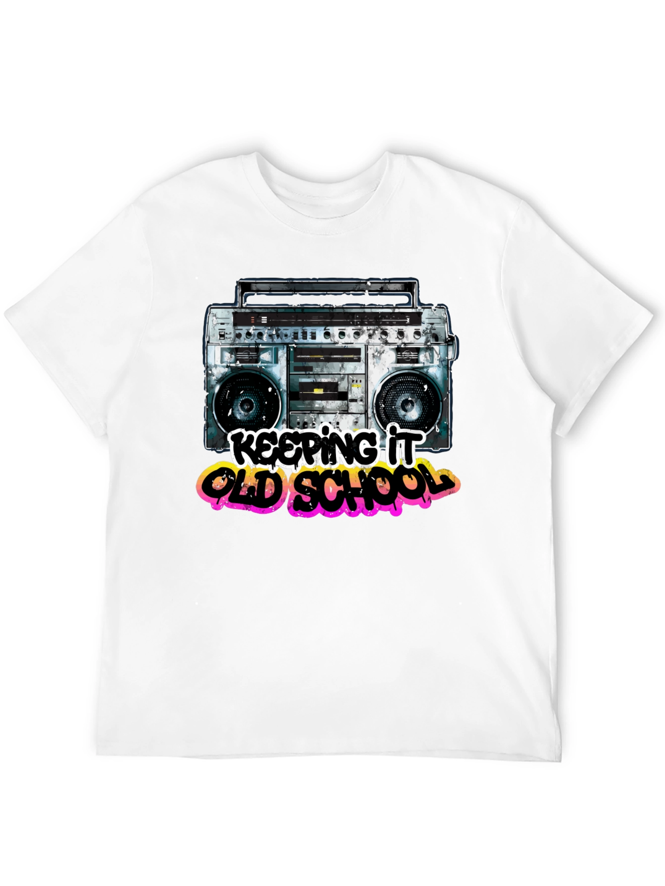 Retro Boombox T-Shirt - Keeping it Old School