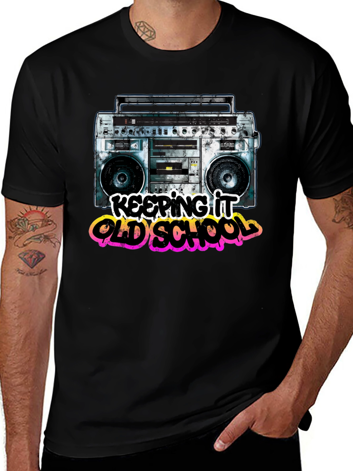 Retro Boombox T-Shirt - Keeping it Old School