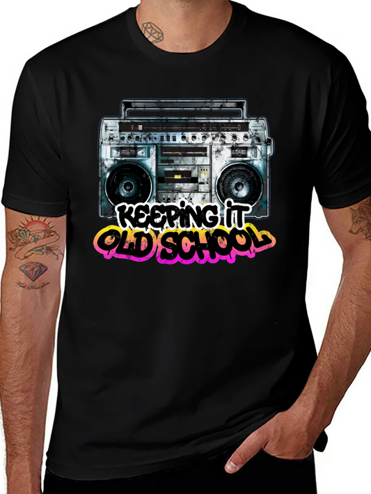 Retro Boombox T-Shirt - Keeping it Old School