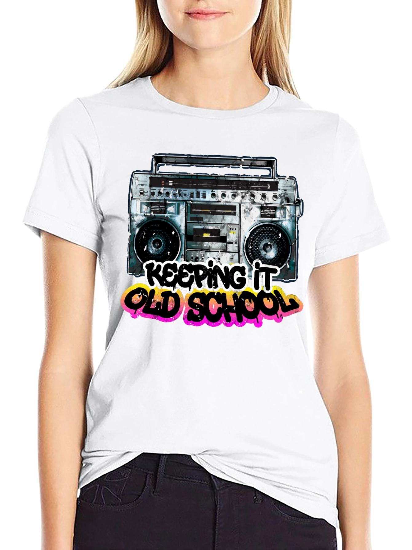 Retro Boombox T-Shirt - Keeping it Old School