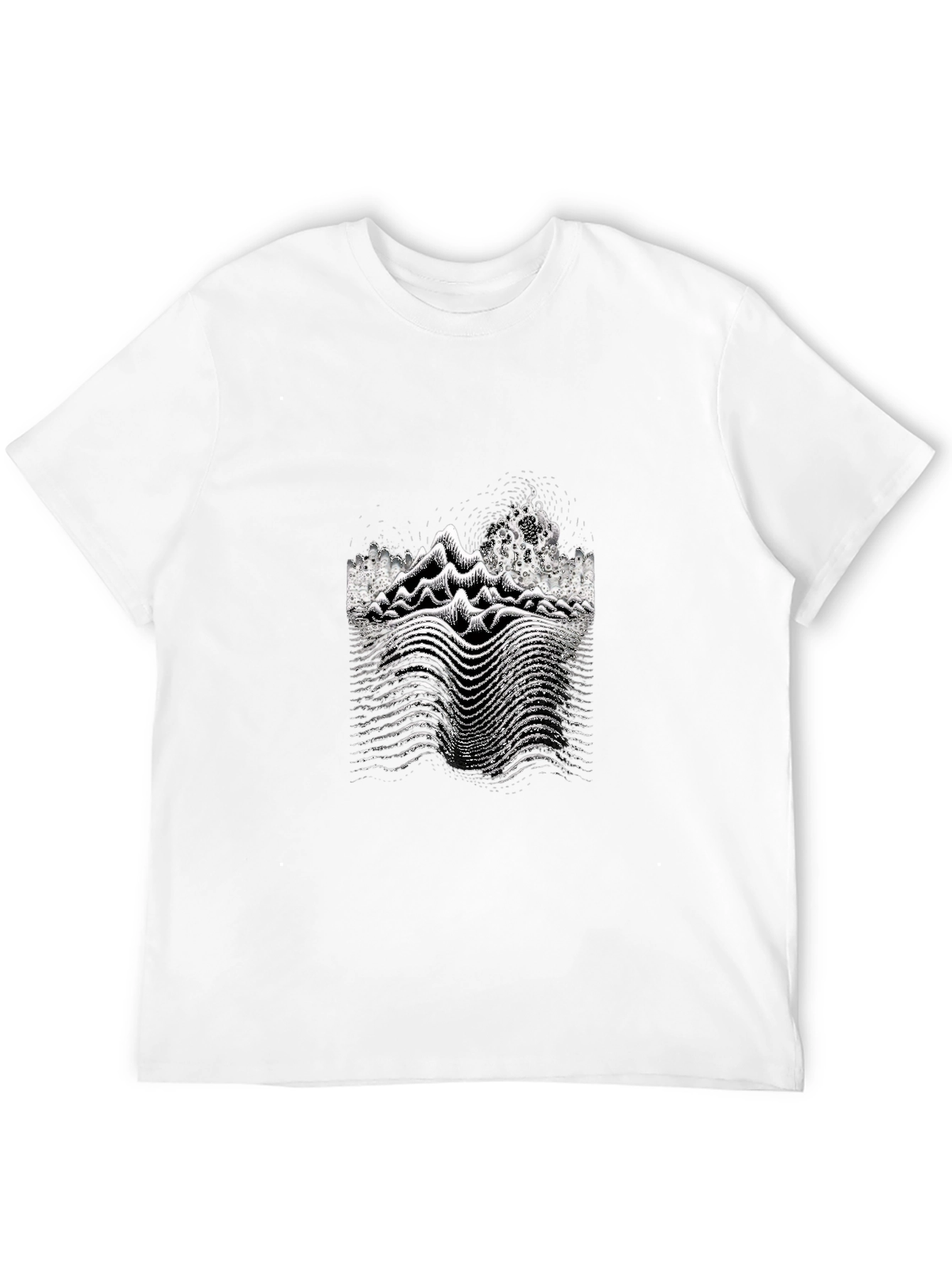 Unique Graphic Print Black T-Shirt