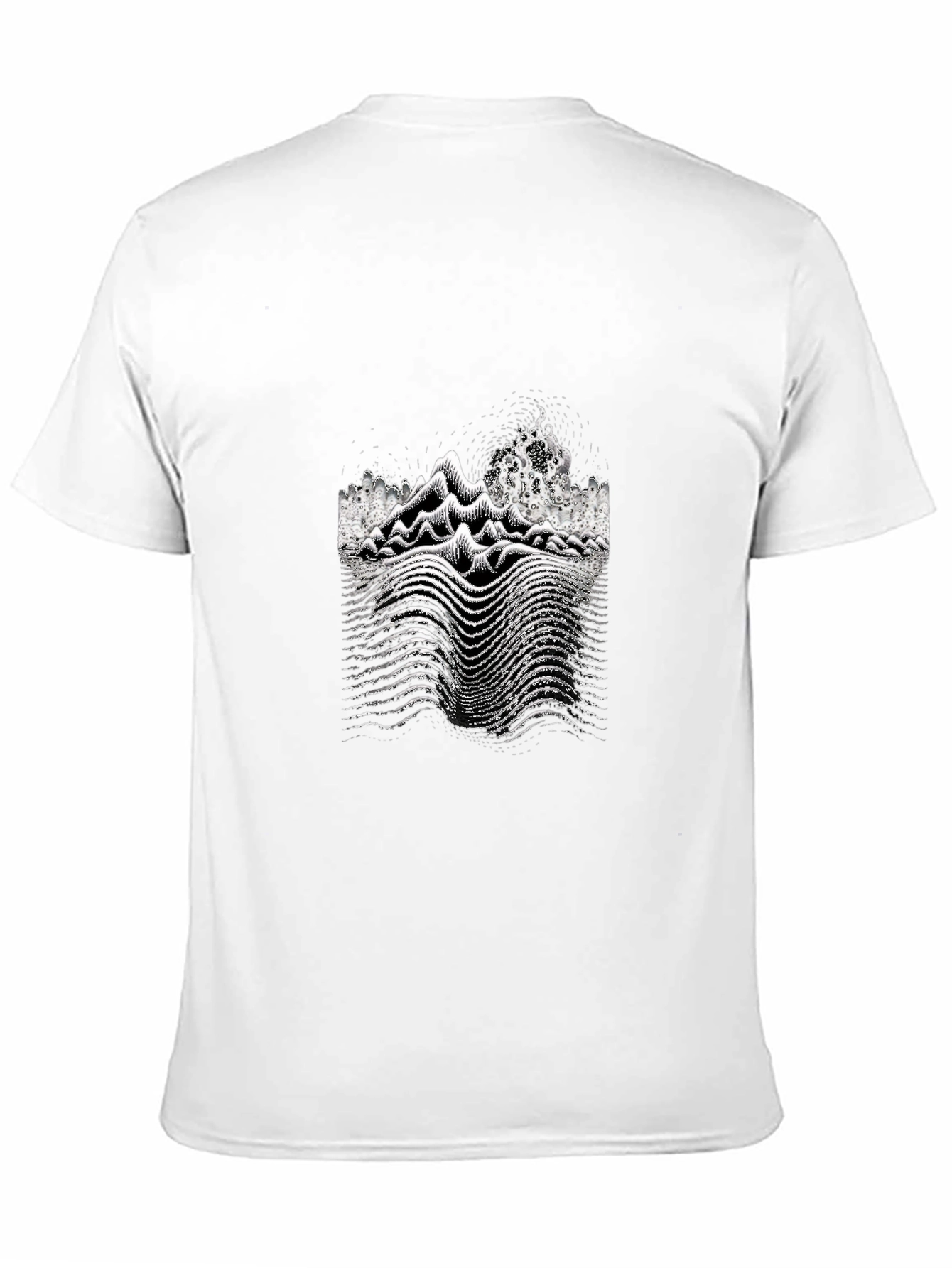 Unique Graphic Print Black T-Shirt