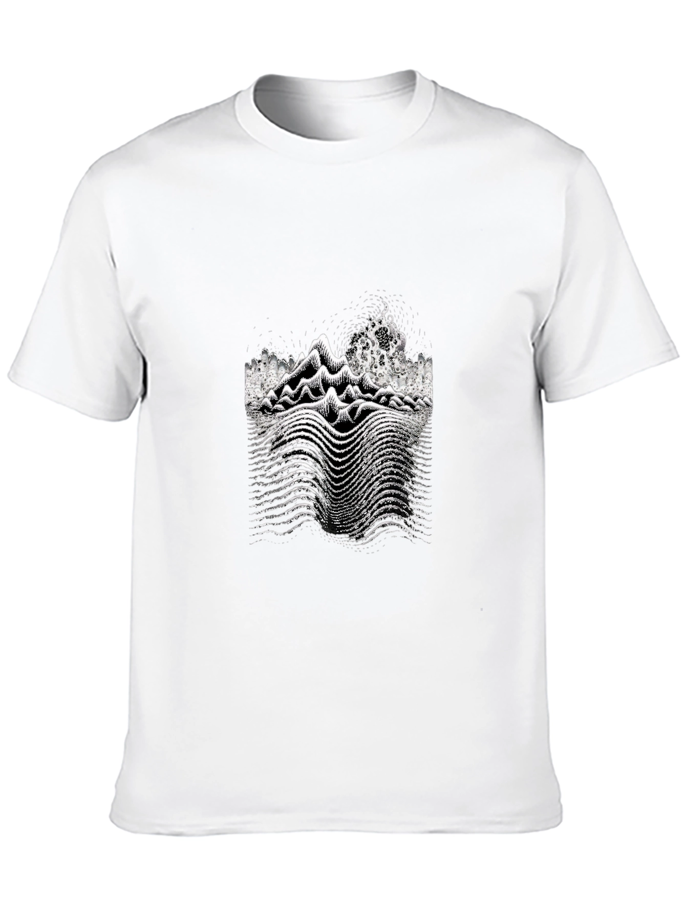 Unique Graphic Print Black T-Shirt