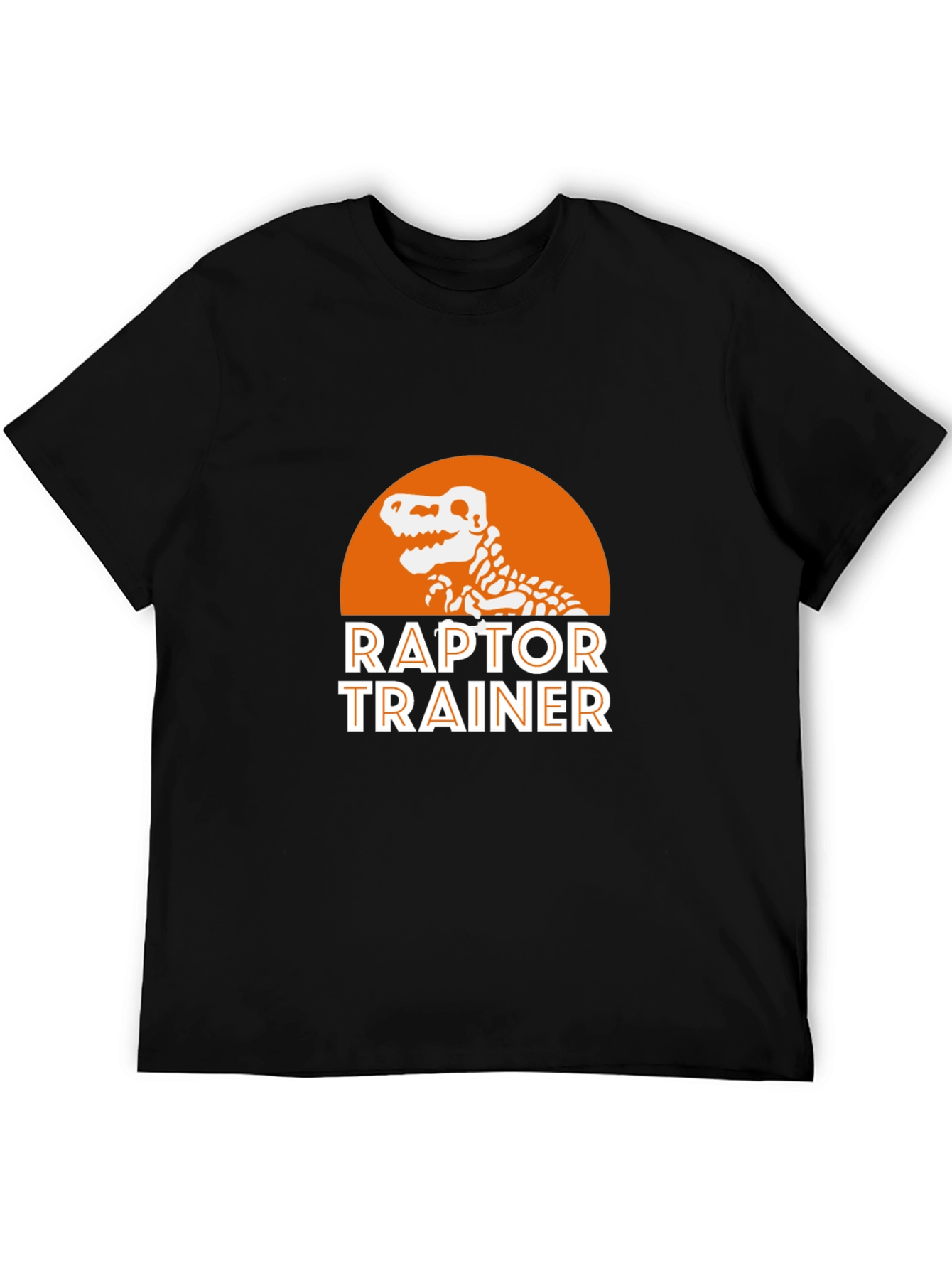 Raptor Trainer Graphic T-Shirt - Dinosaur Skeleton Design