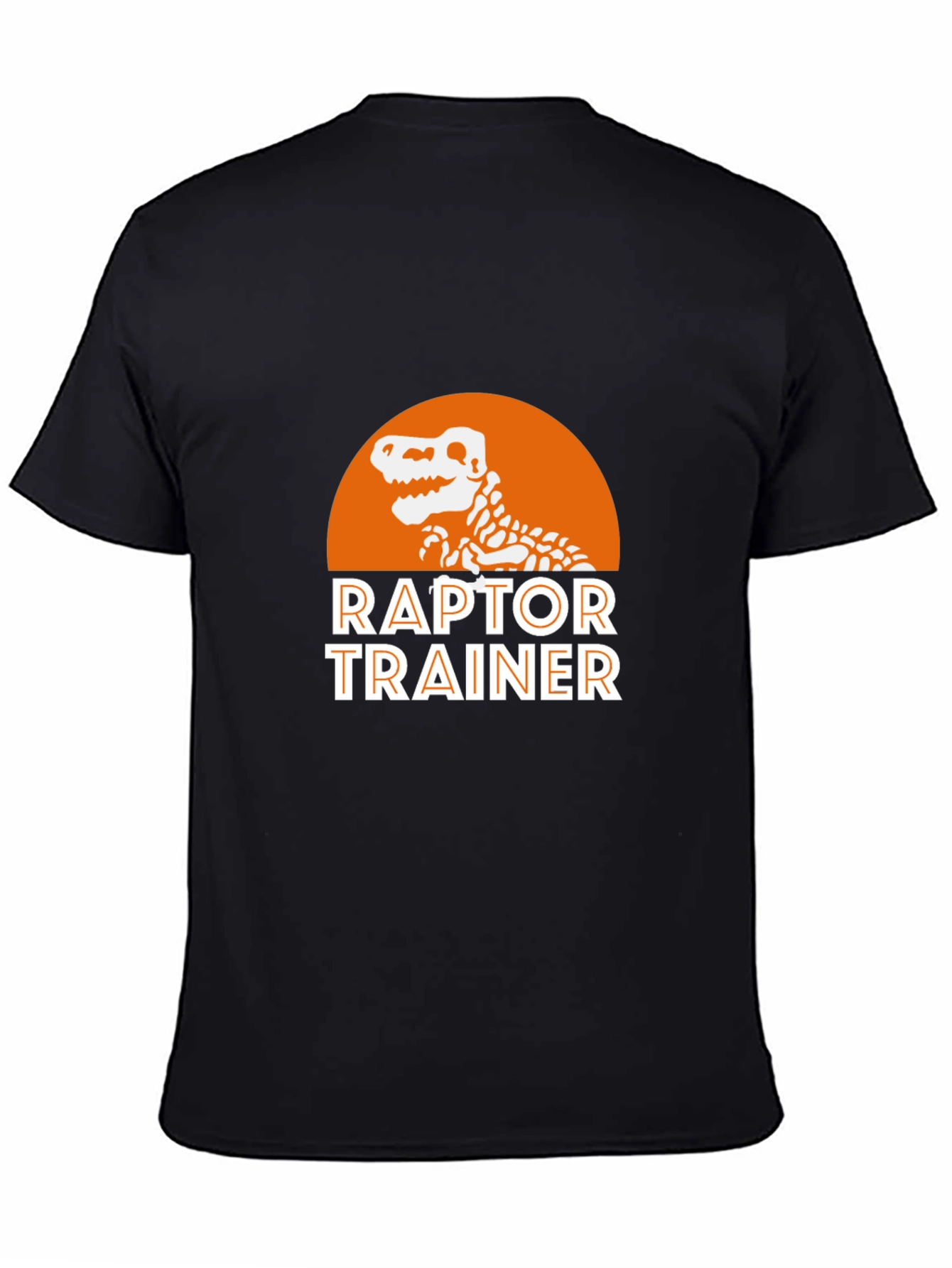 Raptor Trainer Graphic T-Shirt - Dinosaur Skeleton Design