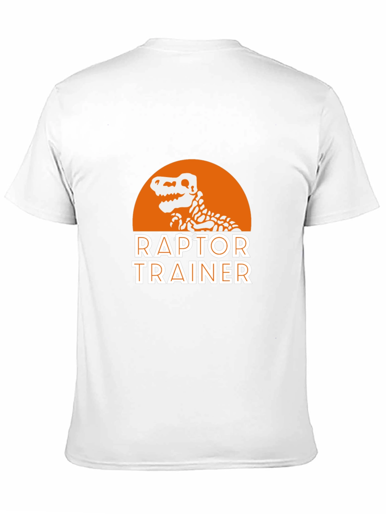 Raptor Trainer Graphic T-Shirt - Dinosaur Skeleton Design