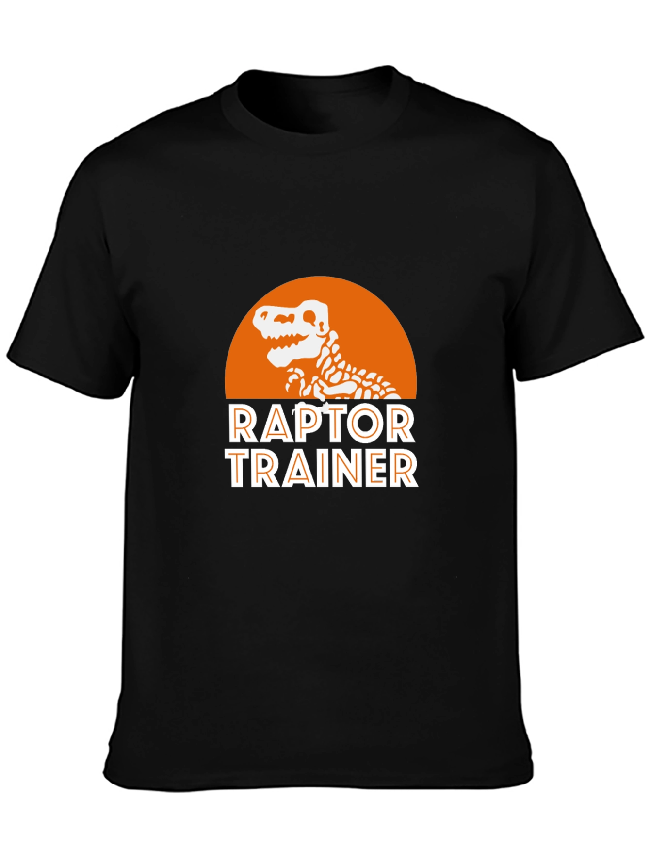 Raptor Trainer Graphic T-Shirt - Dinosaur Skeleton Design