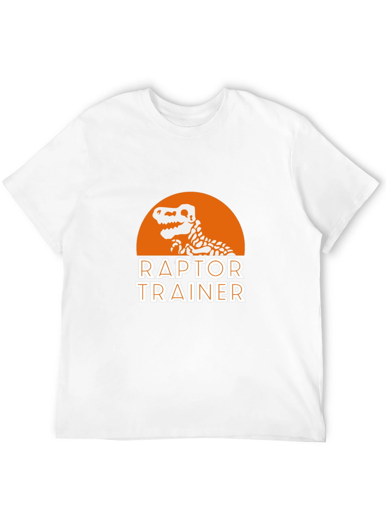 Raptor Trainer Graphic T-Shirt - Dinosaur Skeleton Design