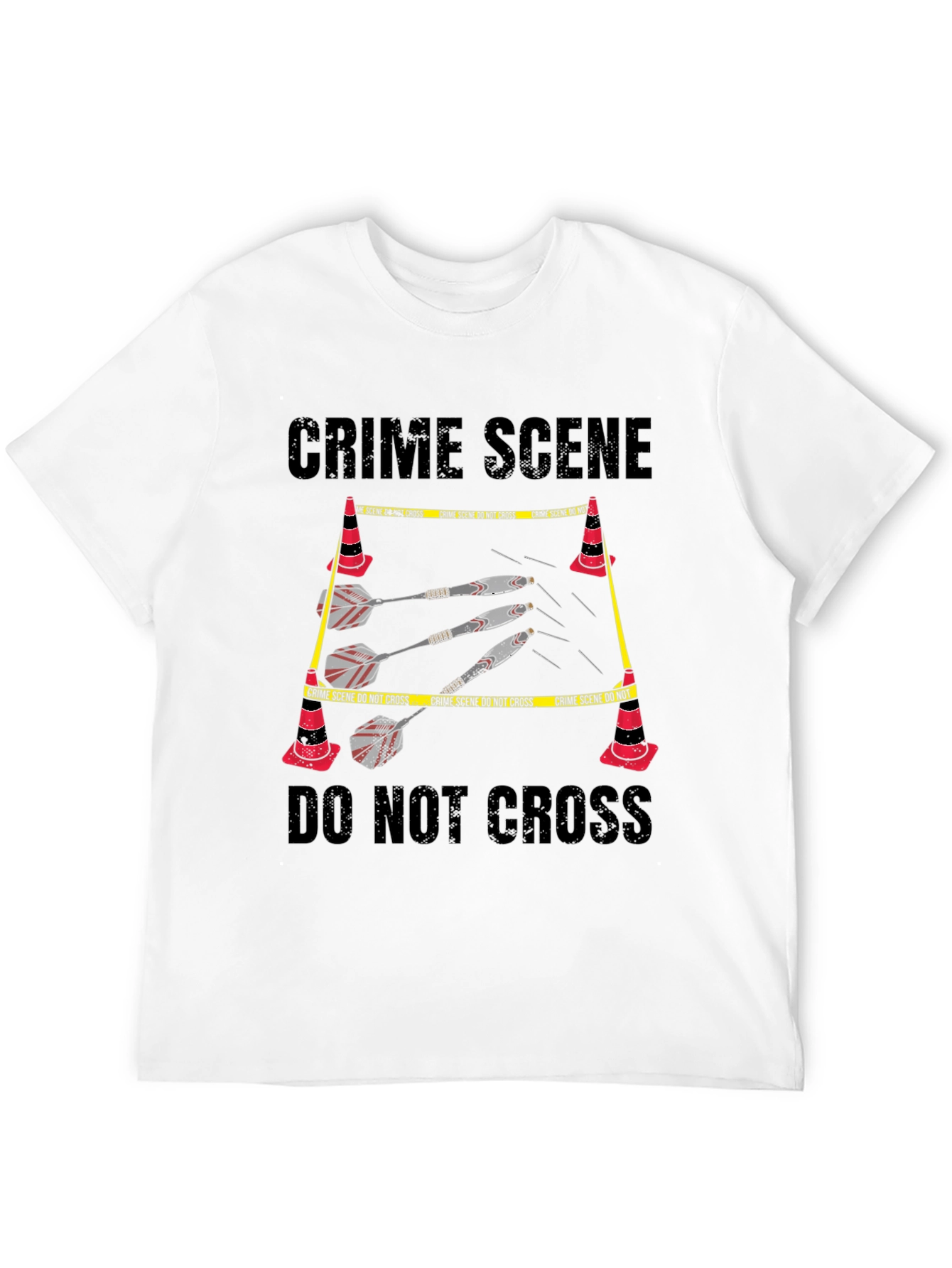 Crime Scene Darts Graphic T-Shirt