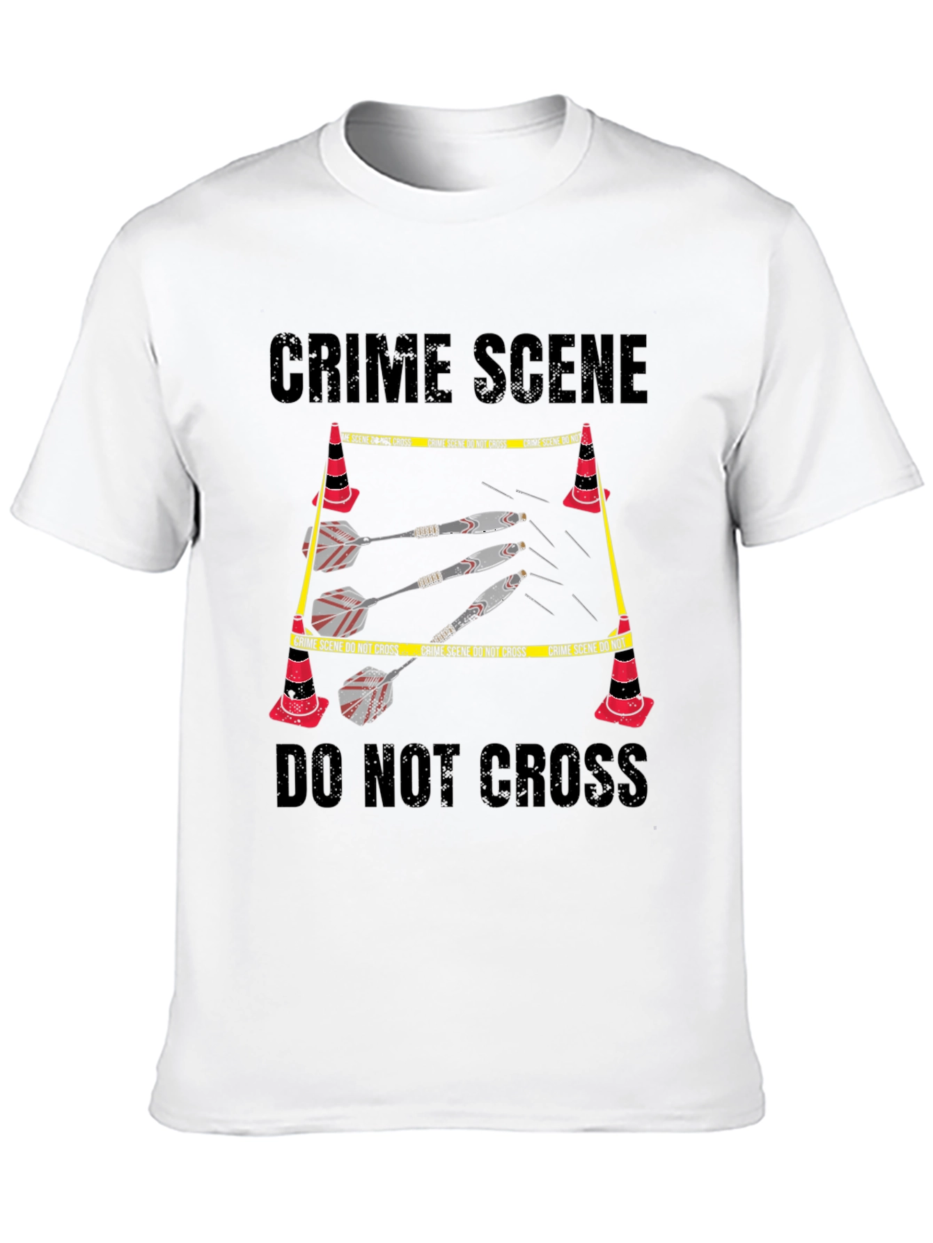 Crime Scene Darts Graphic T-Shirt