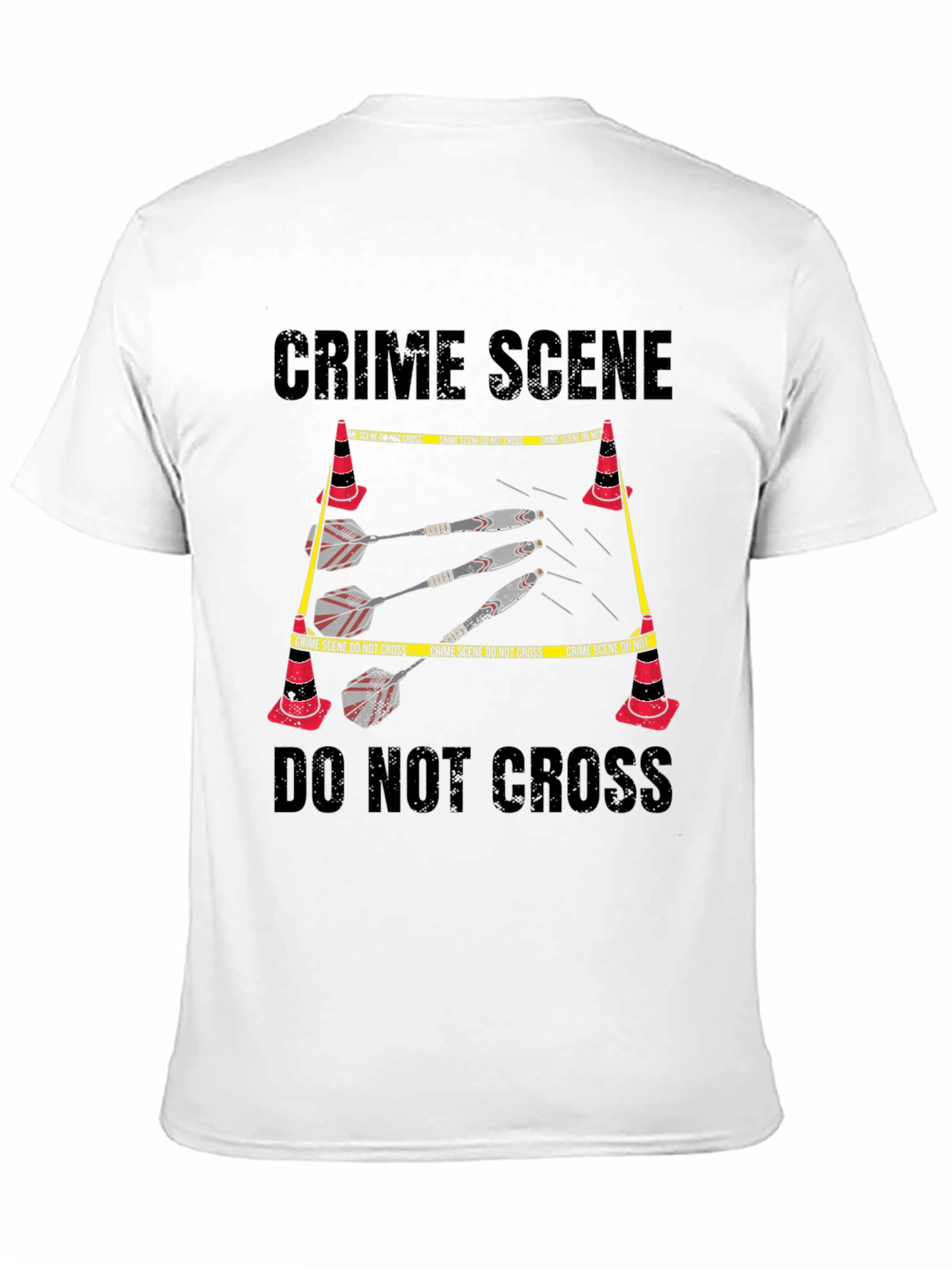 Crime Scene Darts Graphic T-Shirt