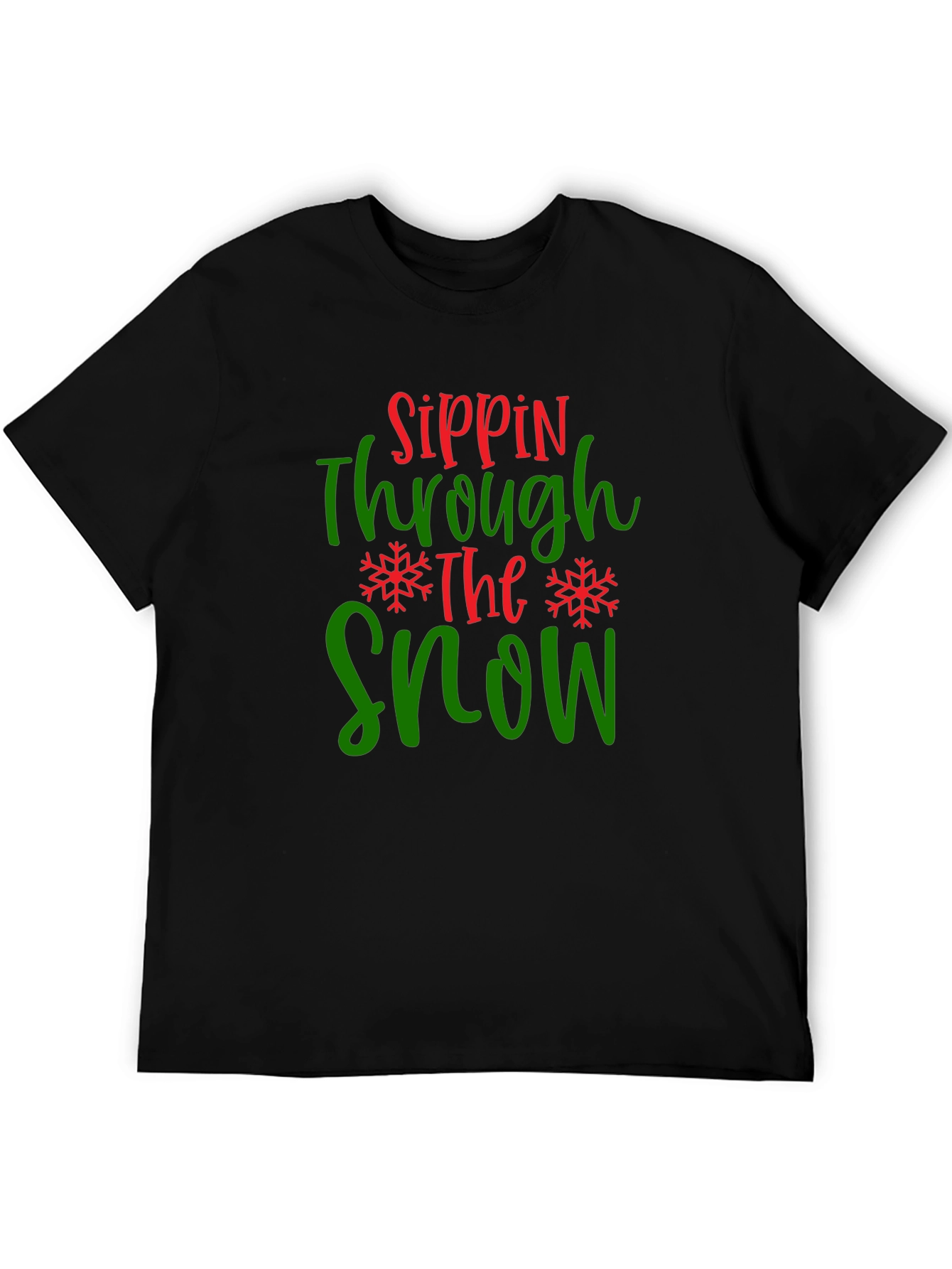 Sippin Through The Snow Graphic Tee