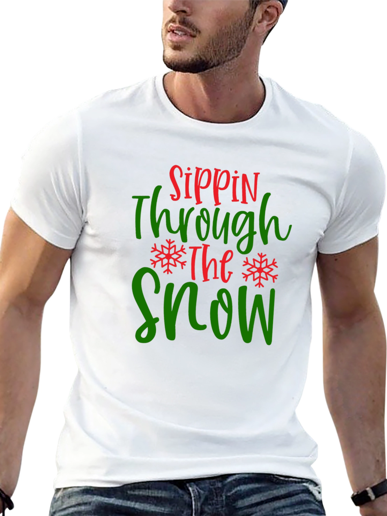 Sippin Through The Snow Graphic Tee