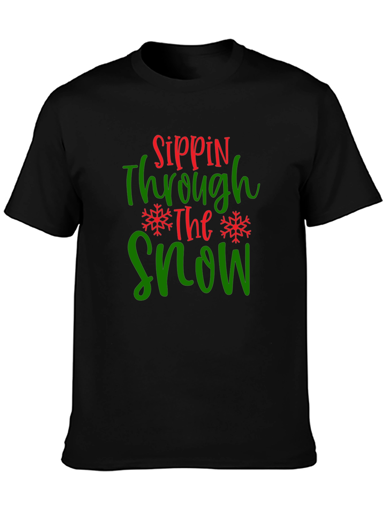 Sippin Through The Snow Graphic Tee