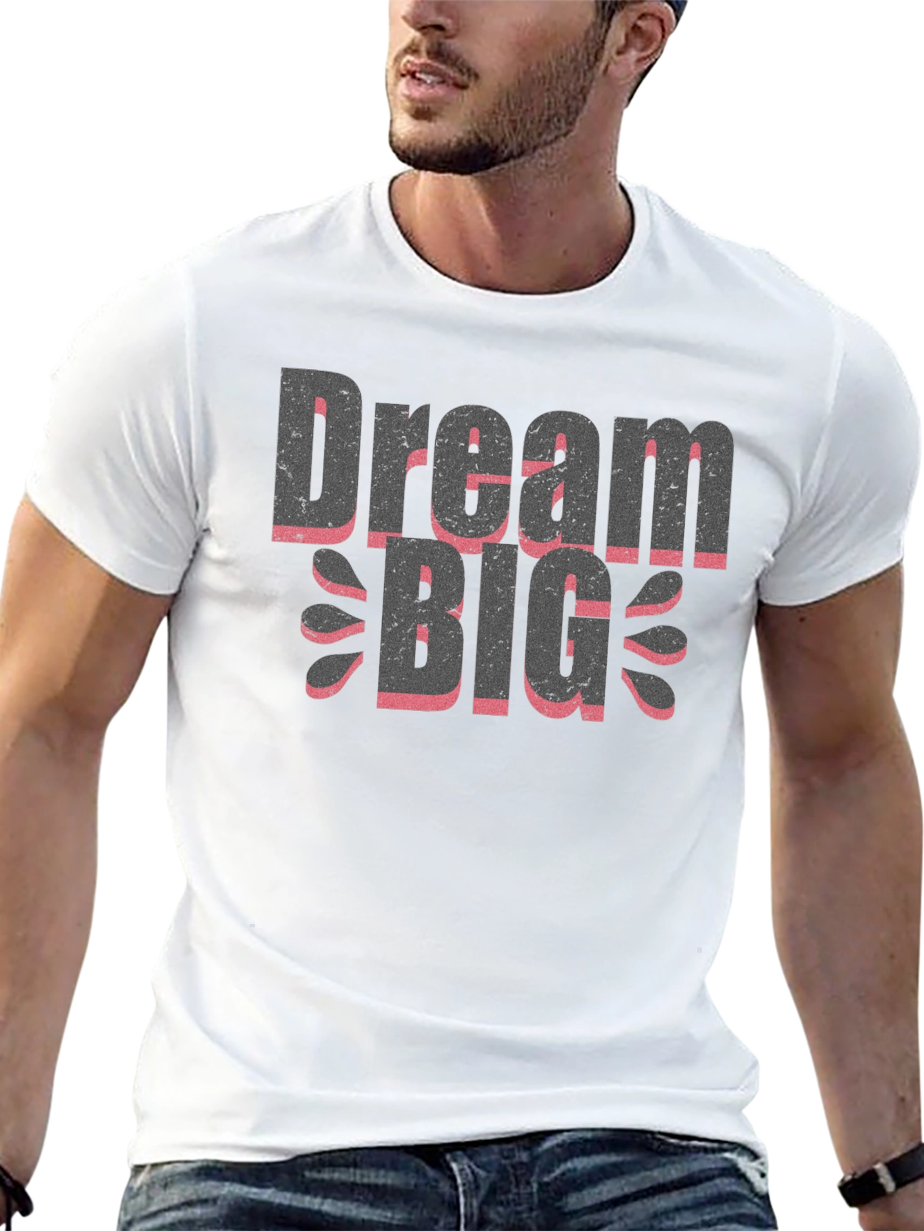 Dream Big Graphic Tee - Trendy Black T-Shirt