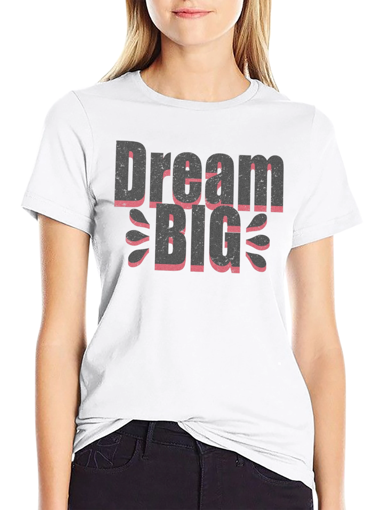Dream Big Graphic Tee - Trendy Black T-Shirt