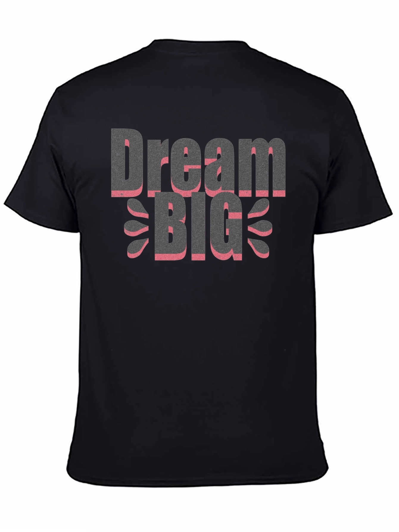 Dream Big Graphic Tee - Trendy Black T-Shirt