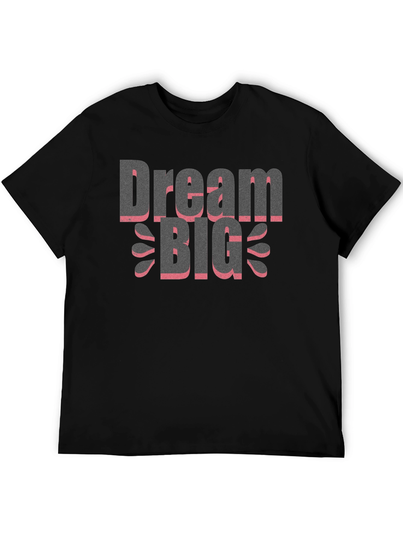 Dream Big Graphic Tee - Trendy Black T-Shirt
