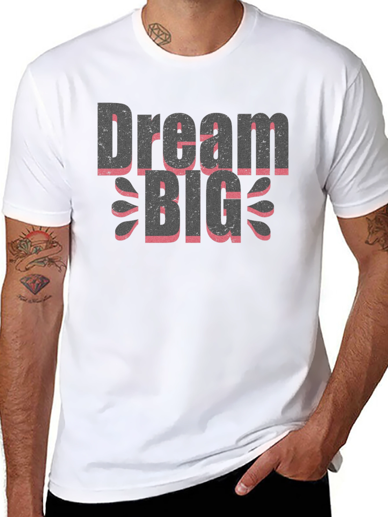 Dream Big Graphic Tee - Trendy Black T-Shirt