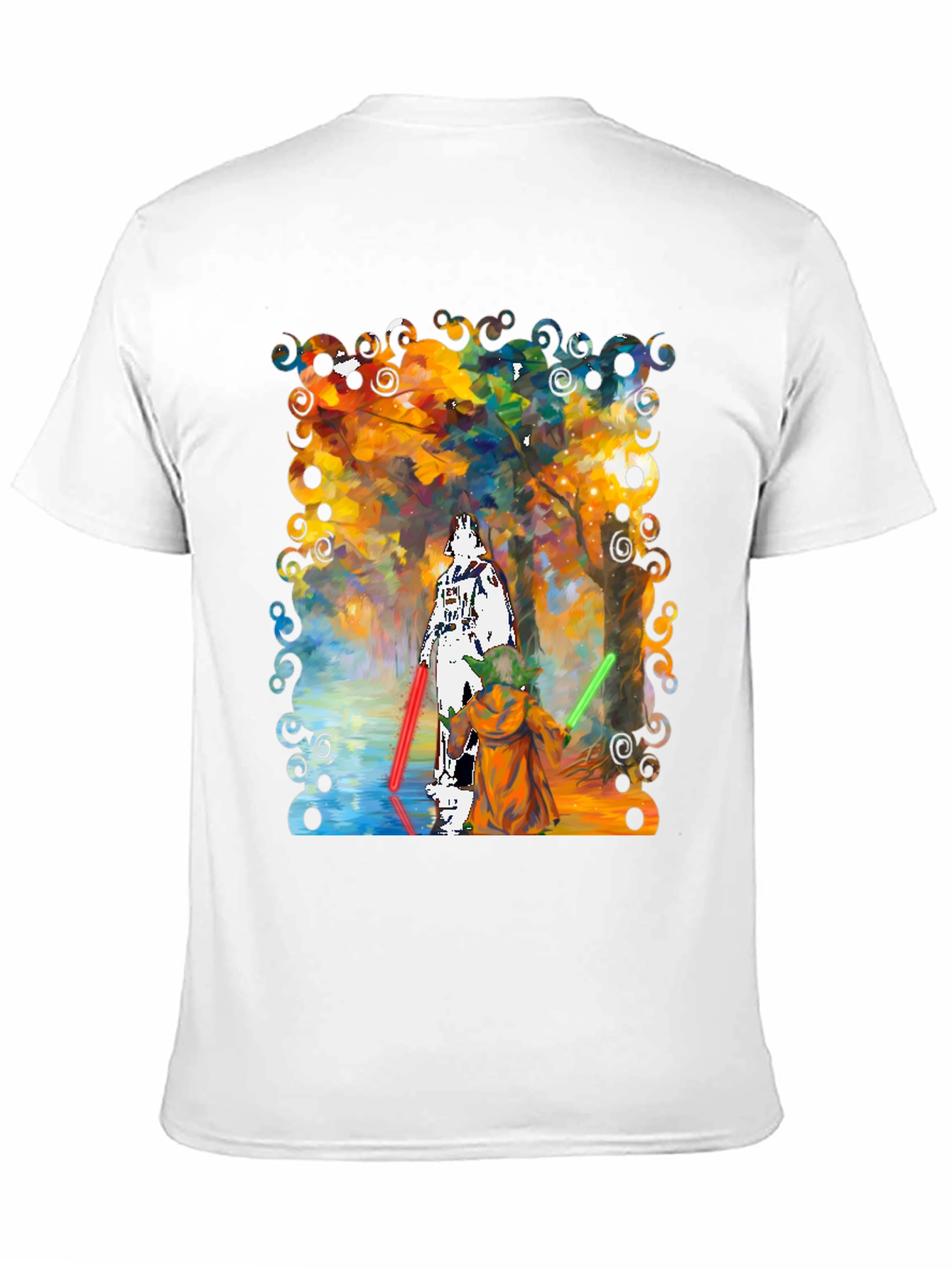 Star Wars Darth Vader Yoda Paint T-Shirt